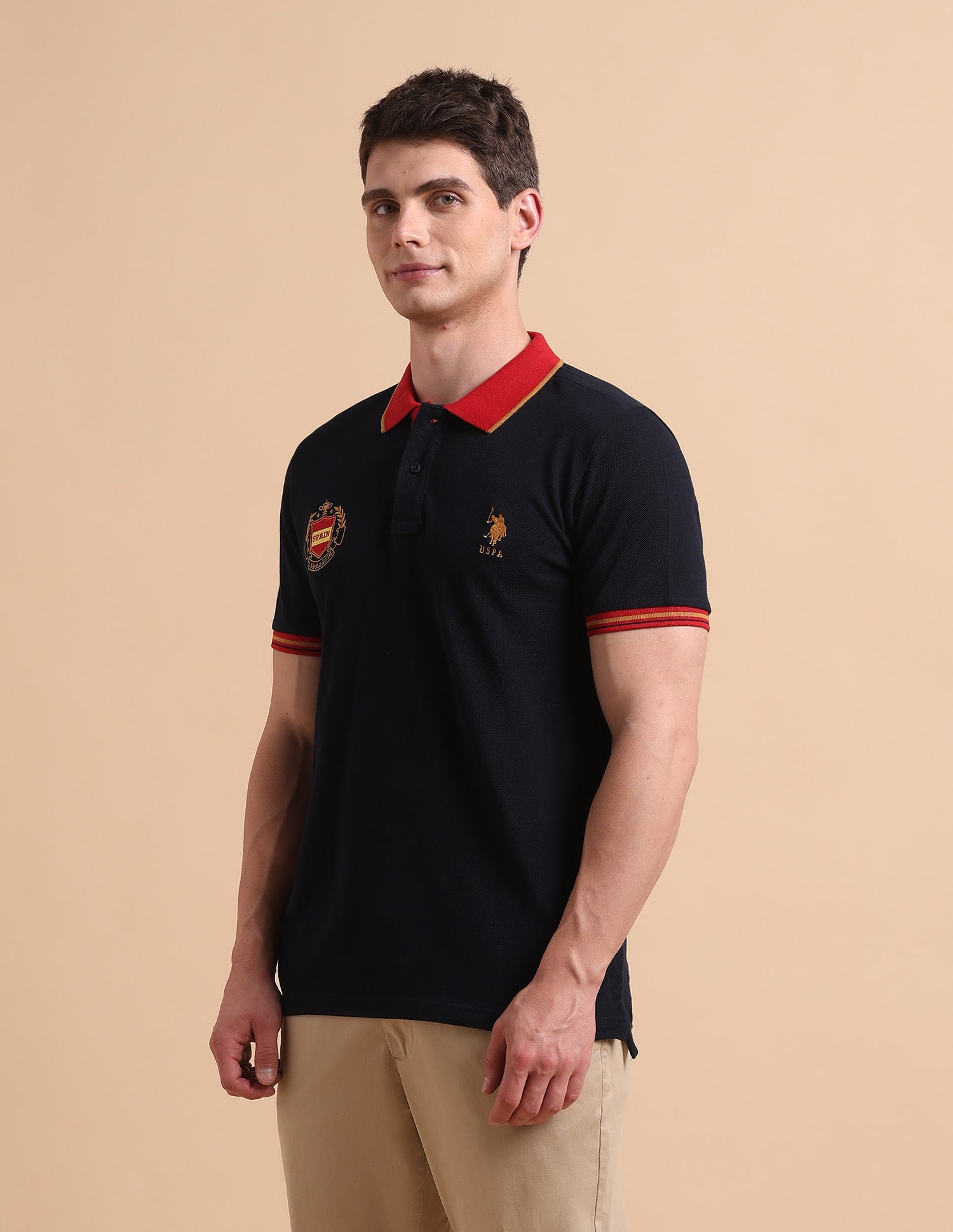 Slim Fit Iconic Number Polo Shirt Navy - U.S. POLO ASSN. | Large