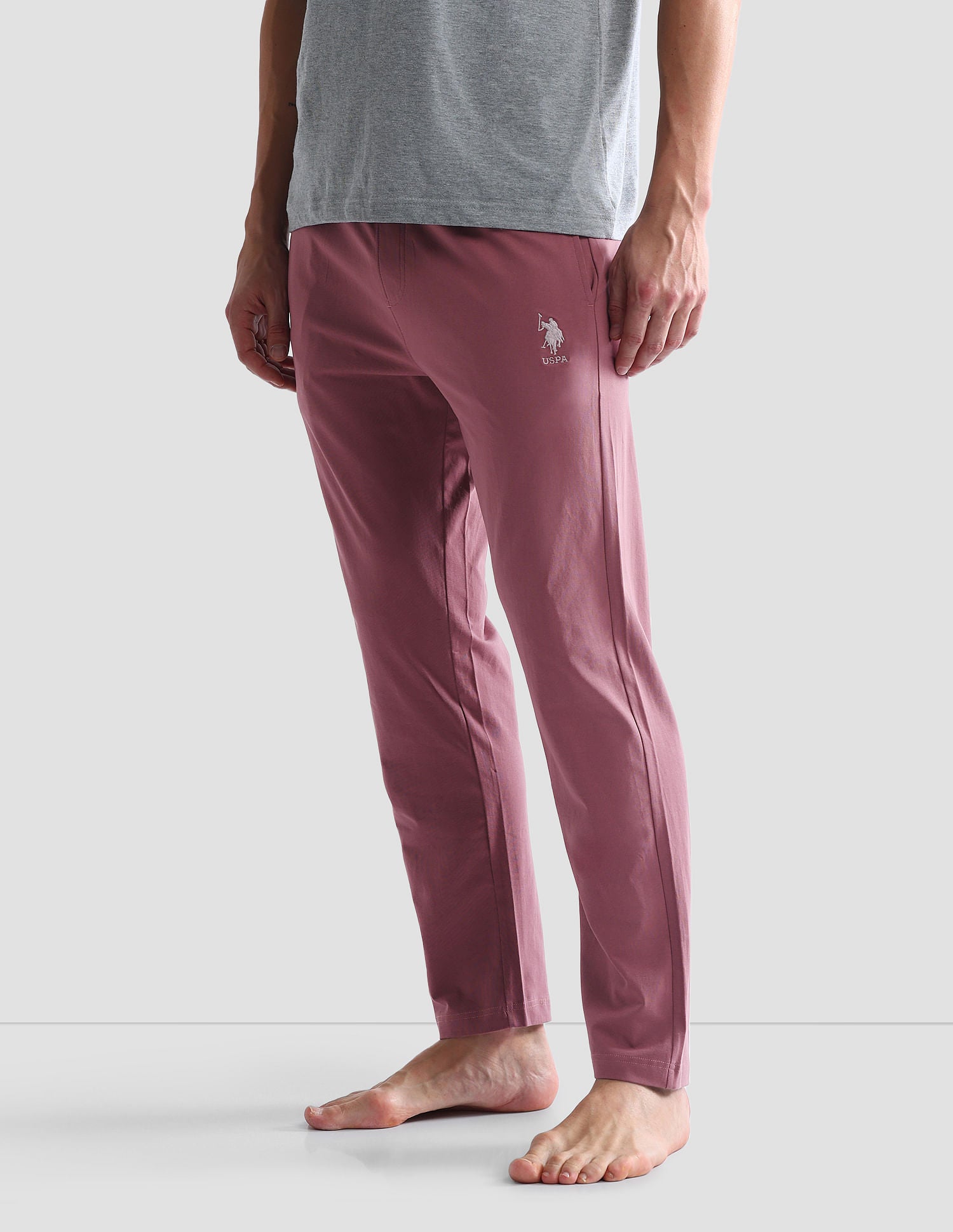 Cotton Stretch OELP1 Lounge Pants - Pack Of 1 Deep Pink - U.S. POLO ASSN. | Large