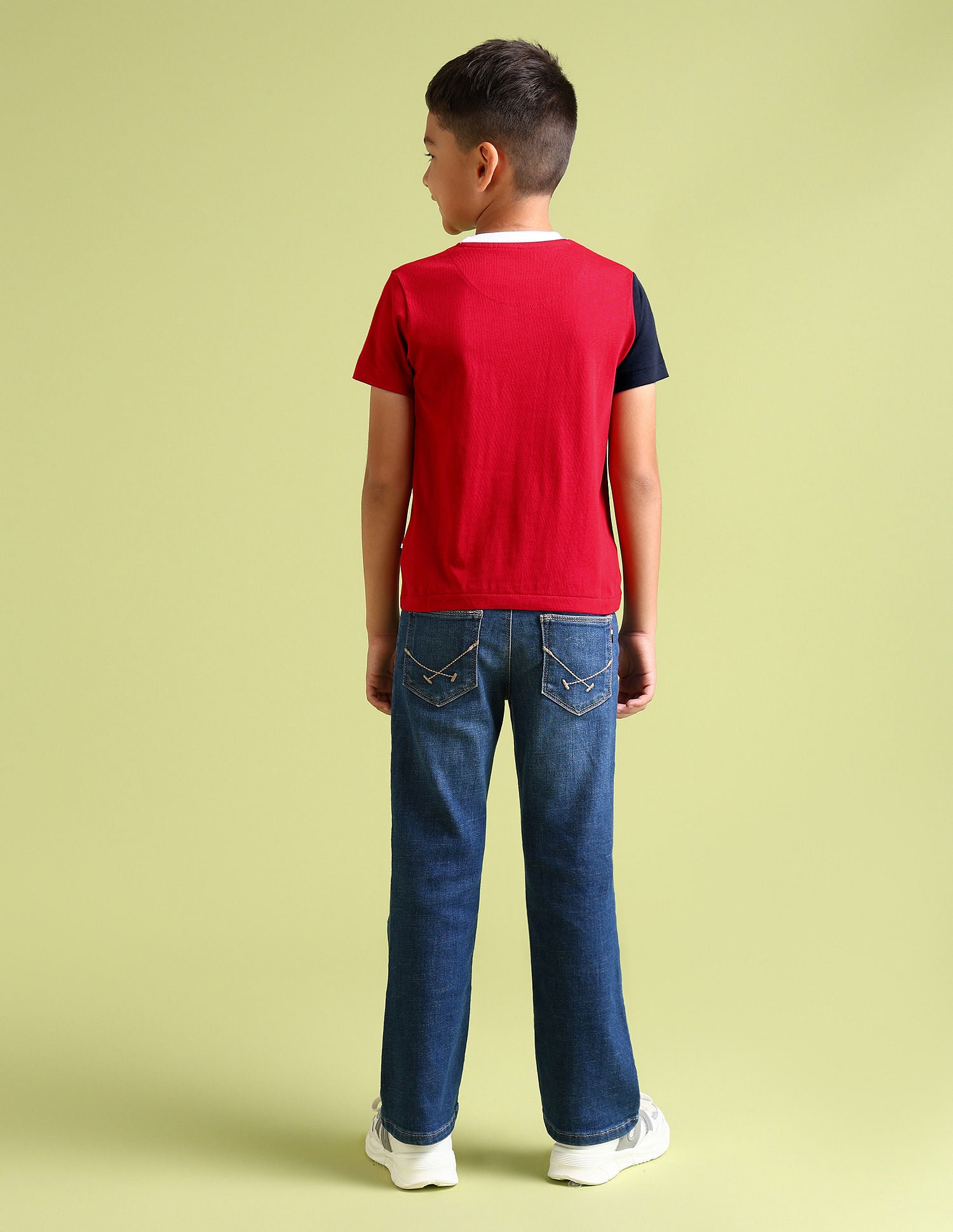 Boys Regular Fit T-Shirt Blue - U.S. Polo Assn. India | Large