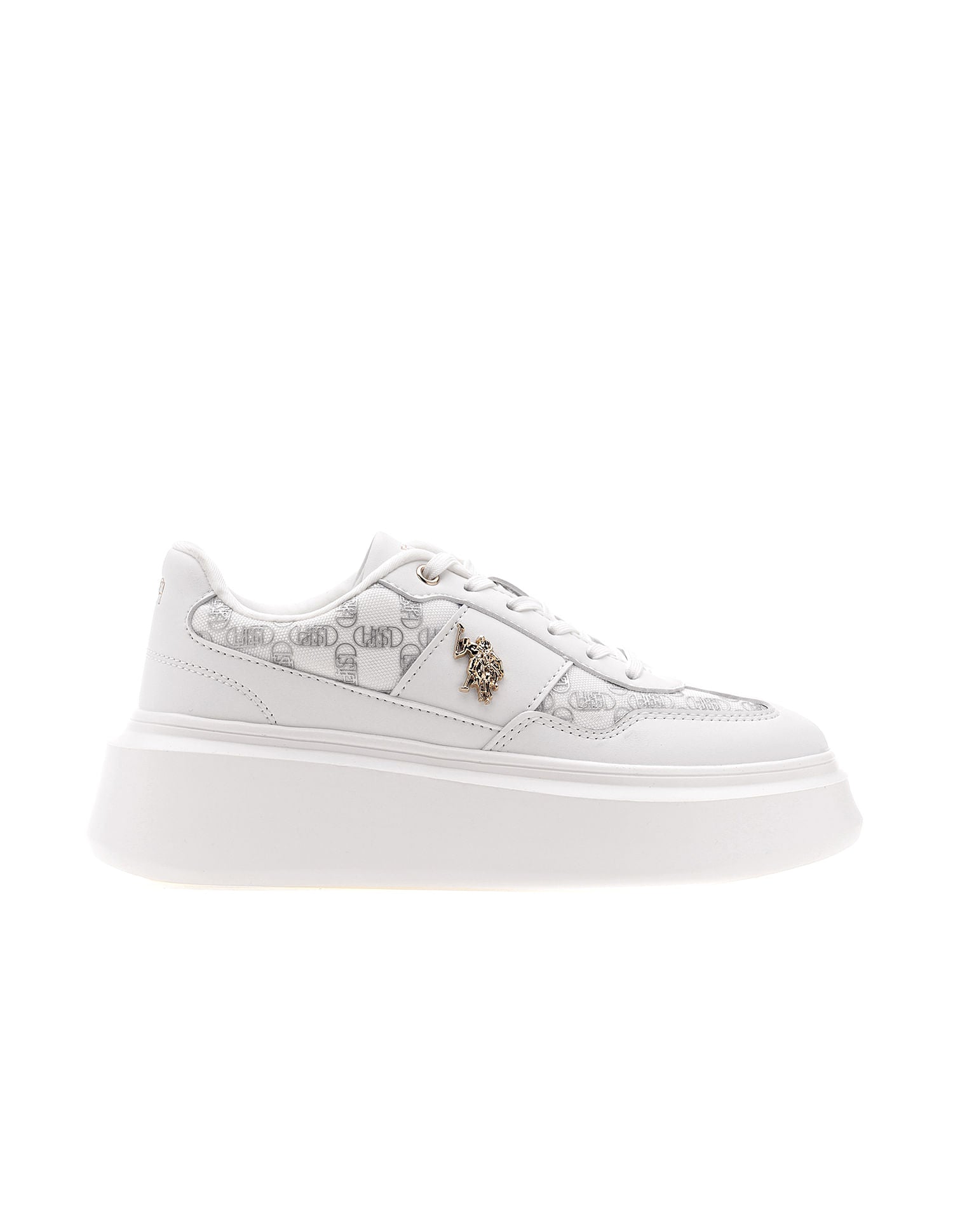 Women Marlene 2.0 Lace Up Sneakers White - U.S. Polo Assn. India | Large