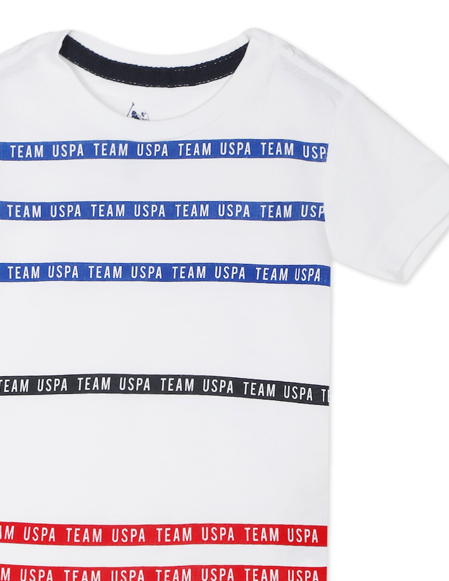 Crew Neck Brand Print T-Shirt White - U.S. POLO ASSN. | Large