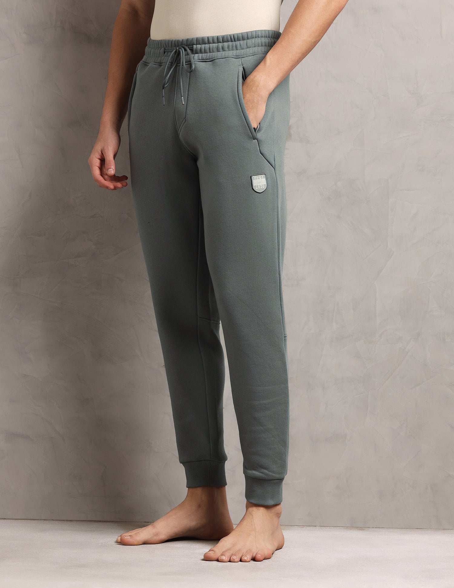 Comfort Fit  Cotton OJ008-PL  Lounge Joggers - Pack Of 1 Grey - U.S. Polo Assn. India | Large