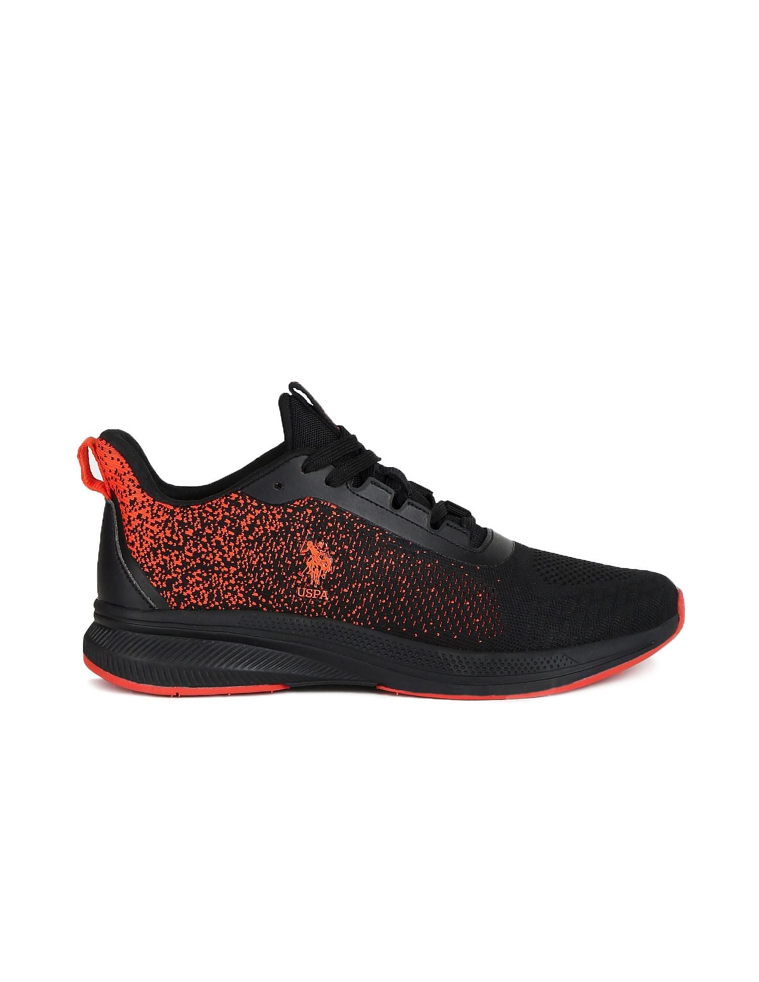 Ombre Lace Up Wanson 2.0 Sneakers Black - U.S. Polo Assn. India | Large