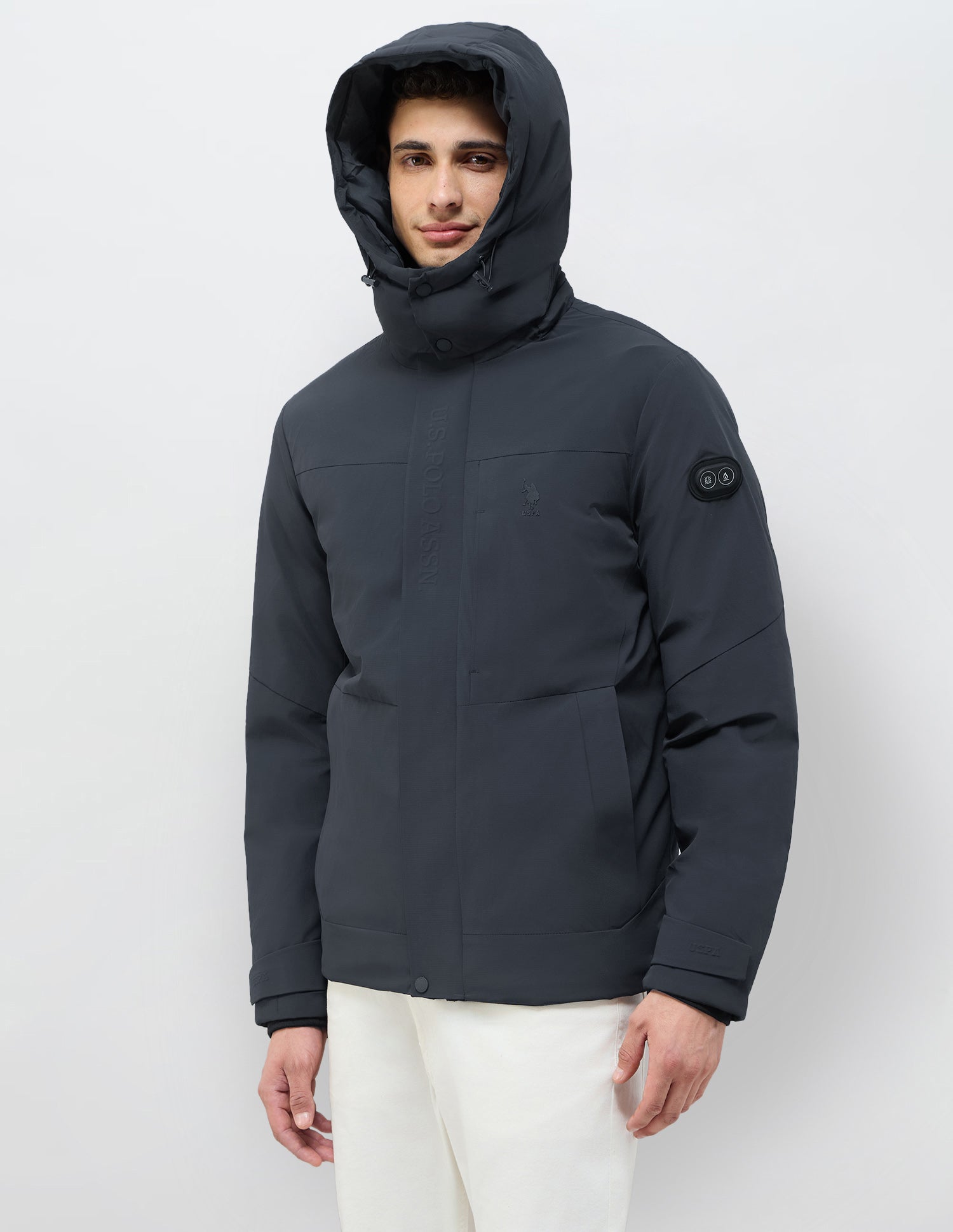 Regular Fit Solid Jacket Navy - U.S. POLO ASSN. | Large