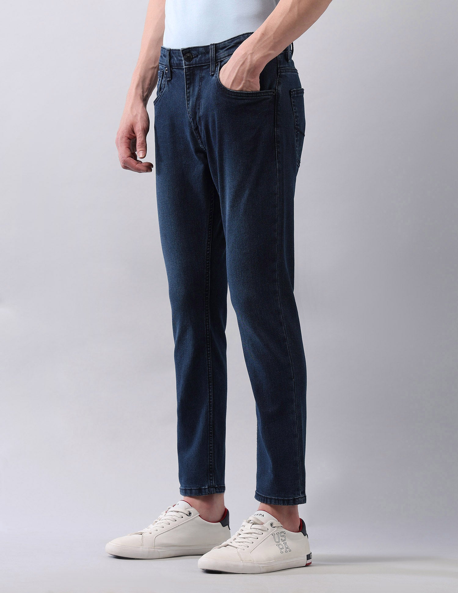 Henry Tapered Fit Blue Jeans Blue - U.S. POLO ASSN. | Large