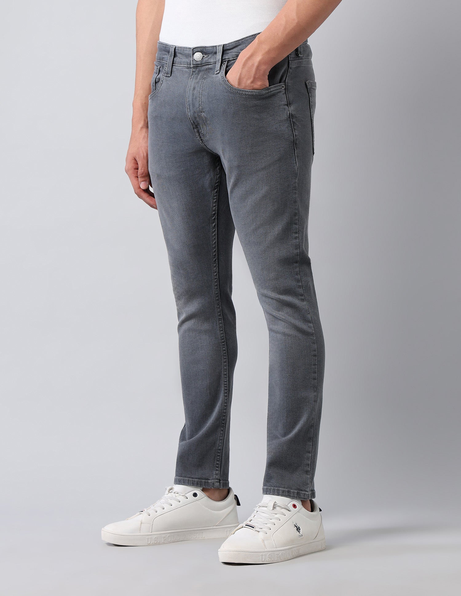 Henry Tapered Fit Black Jeans Grey - U.S. POLO ASSN. | Large