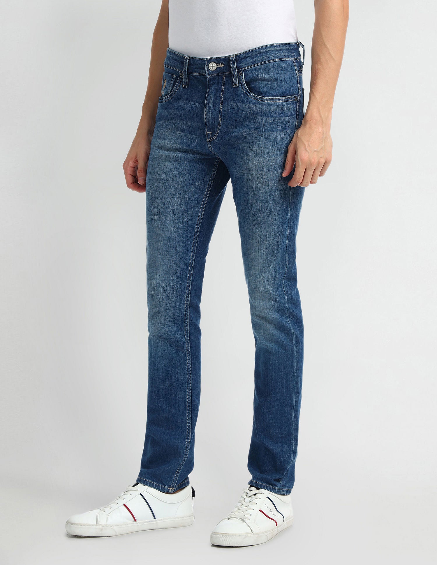 Regallo Skinny Fit Blue Jeans Blue - U.S. POLO ASSN. | Large