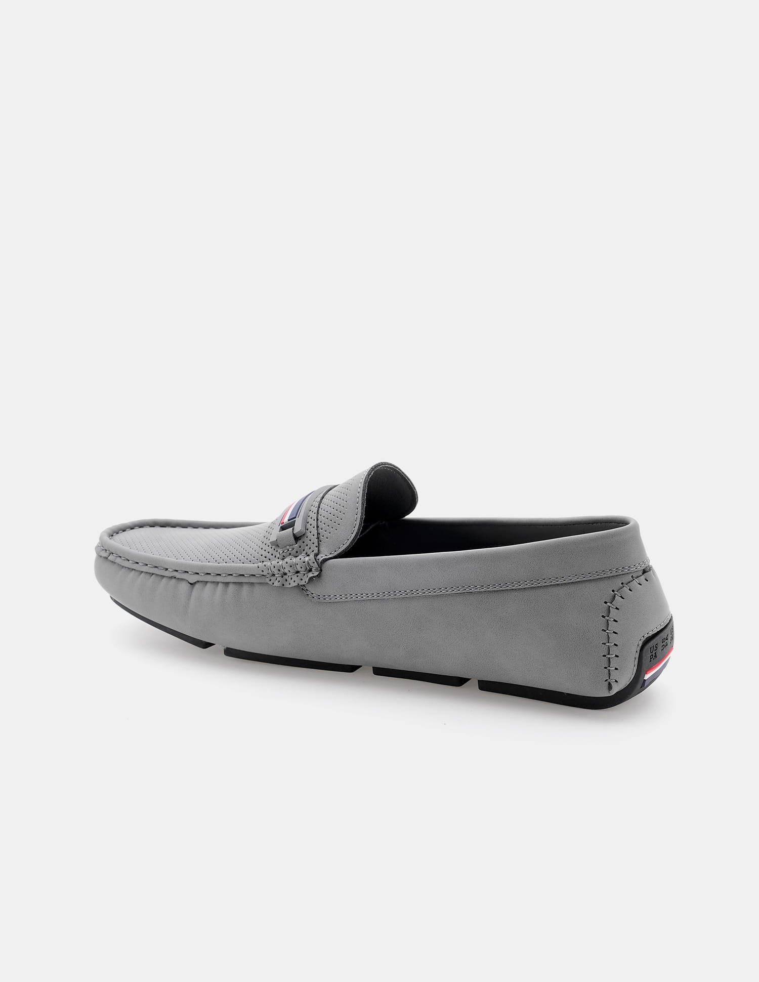 Men Barnes 5.0 Textured Loafers Grey - U.S. Polo Assn. India | Large