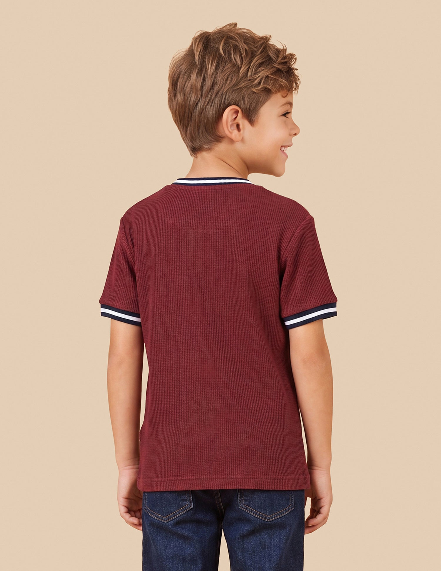 Brand Applique Regular Fit T-Shirt Dark Red - U.S. Polo Assn. India | Large