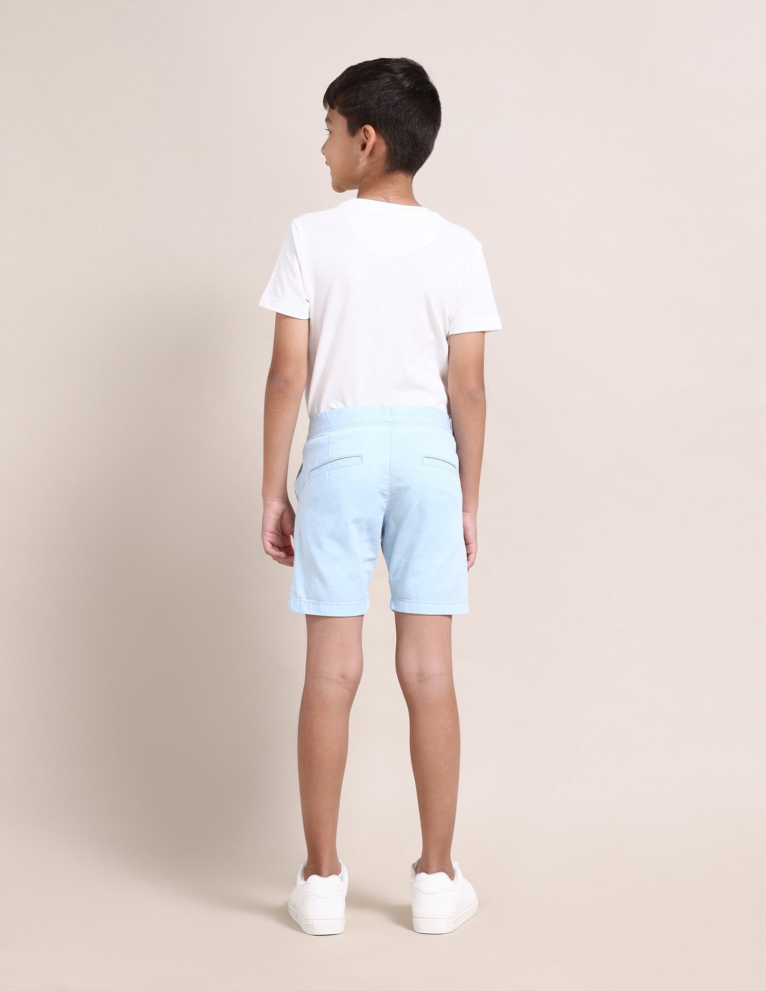 Boys Solid Twill Shorts Light Blue - U.S. POLO ASSN. | Large