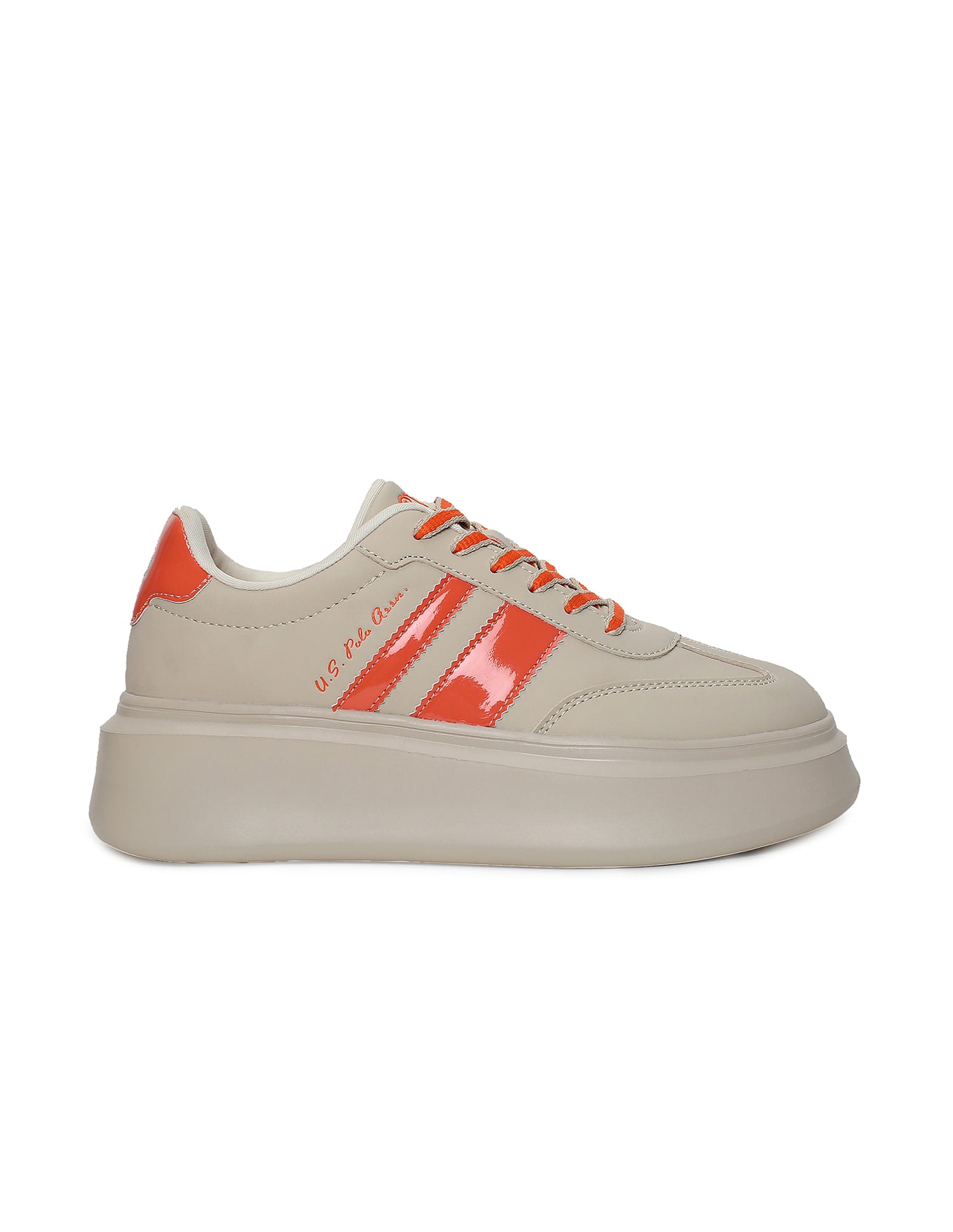 Round Toe Colour Block  Hazel Sneakers Nude - U.S. POLO ASSN. | Large