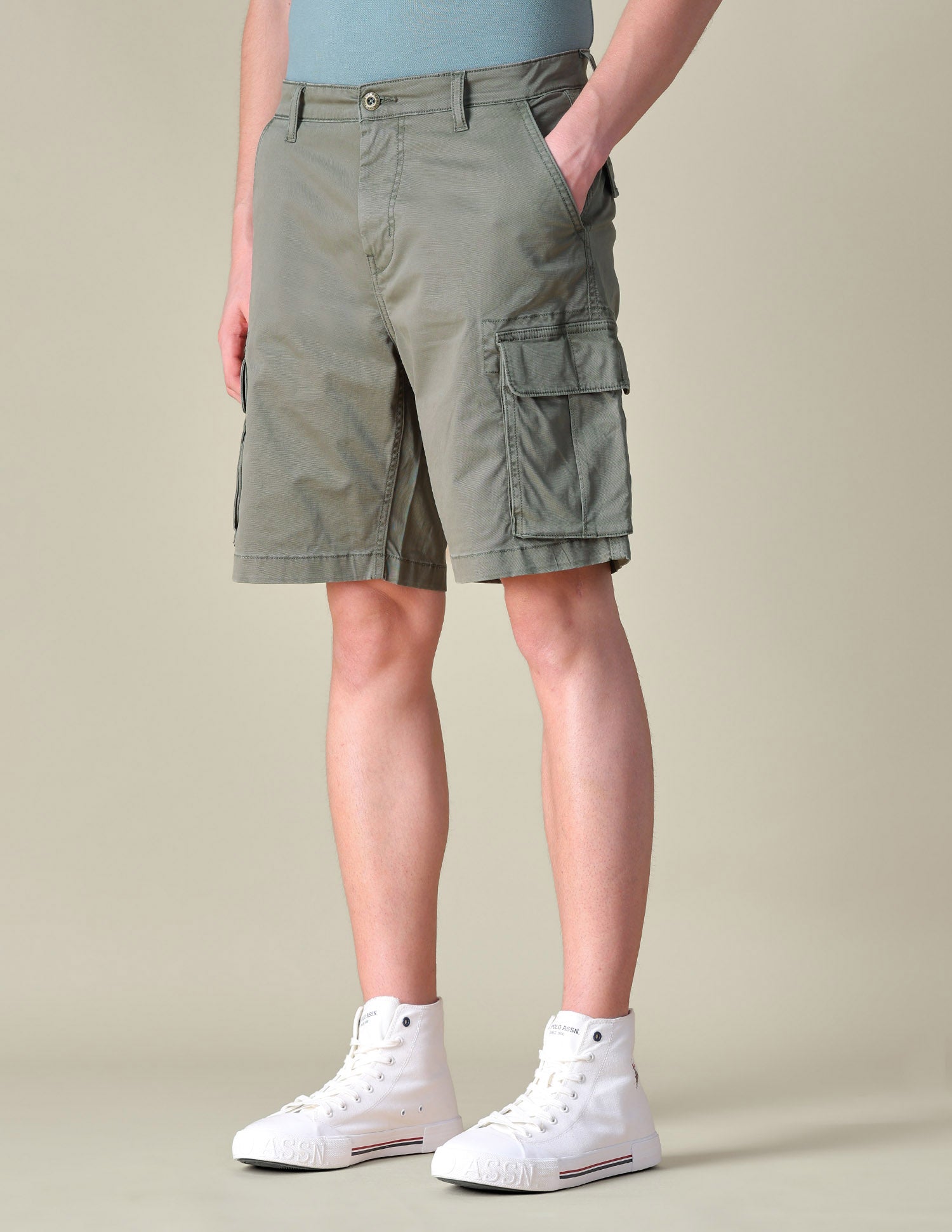 Mid Rise Cargo Shorts Olive - U.S. POLO ASSN. | Large