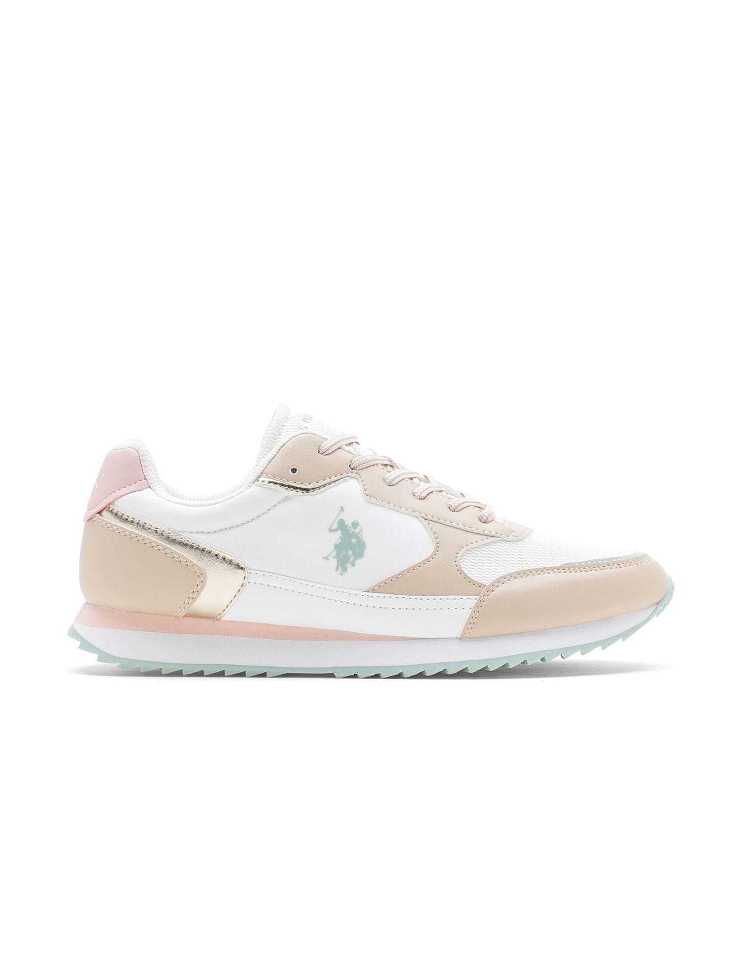 Women Colour Block Alora Sneakers Beige - U.S. POLO ASSN. | Large