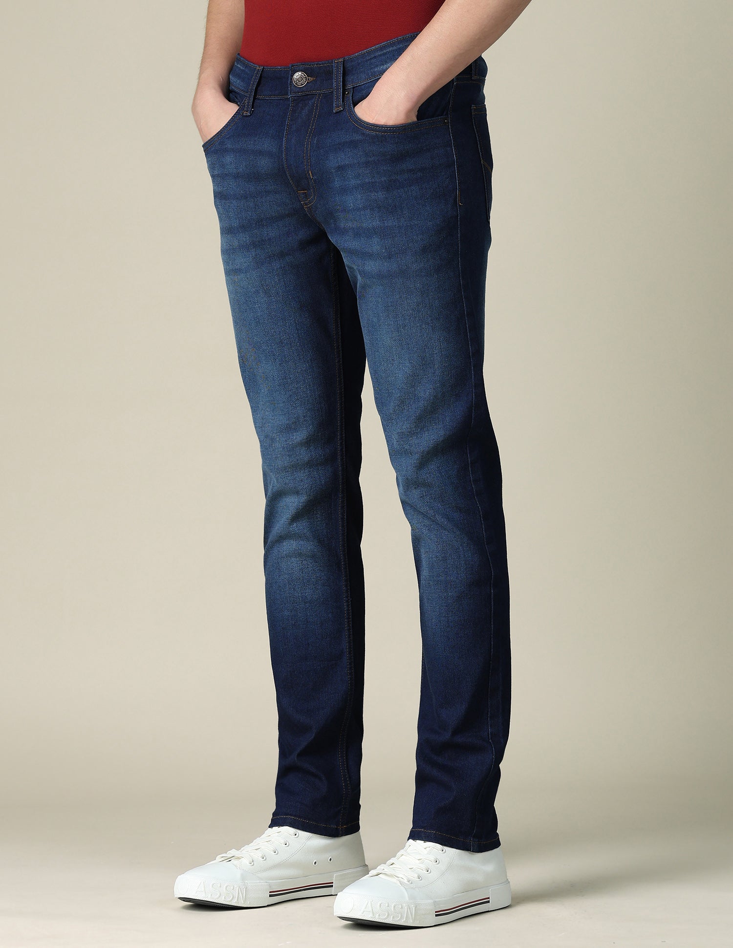 Brandon Slim Tapered Fit Blue Jeans Dark Indigo - U.S. POLO ASSN. | Large