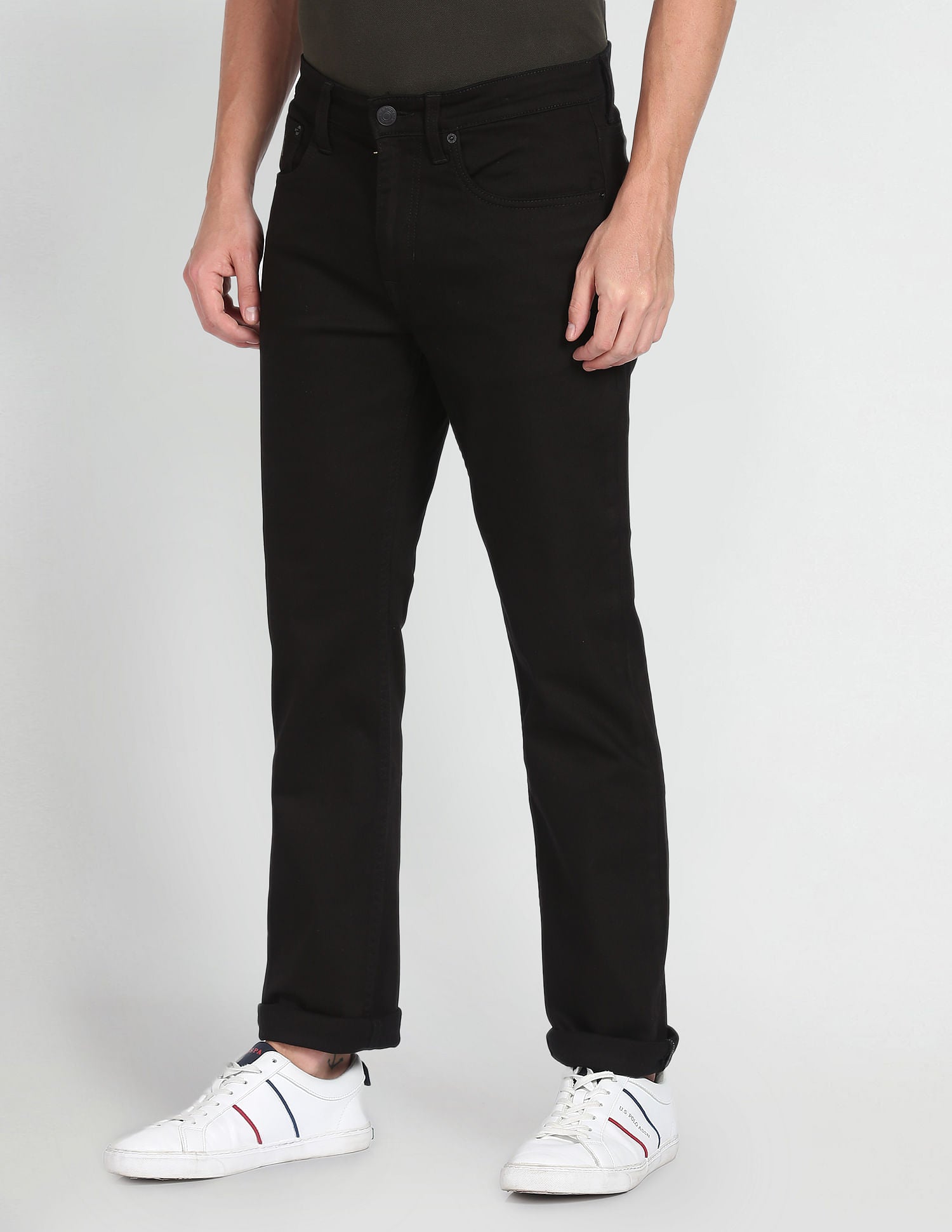 Harold Slim Straight Twill Jeans – U.S. Polo Assn. India