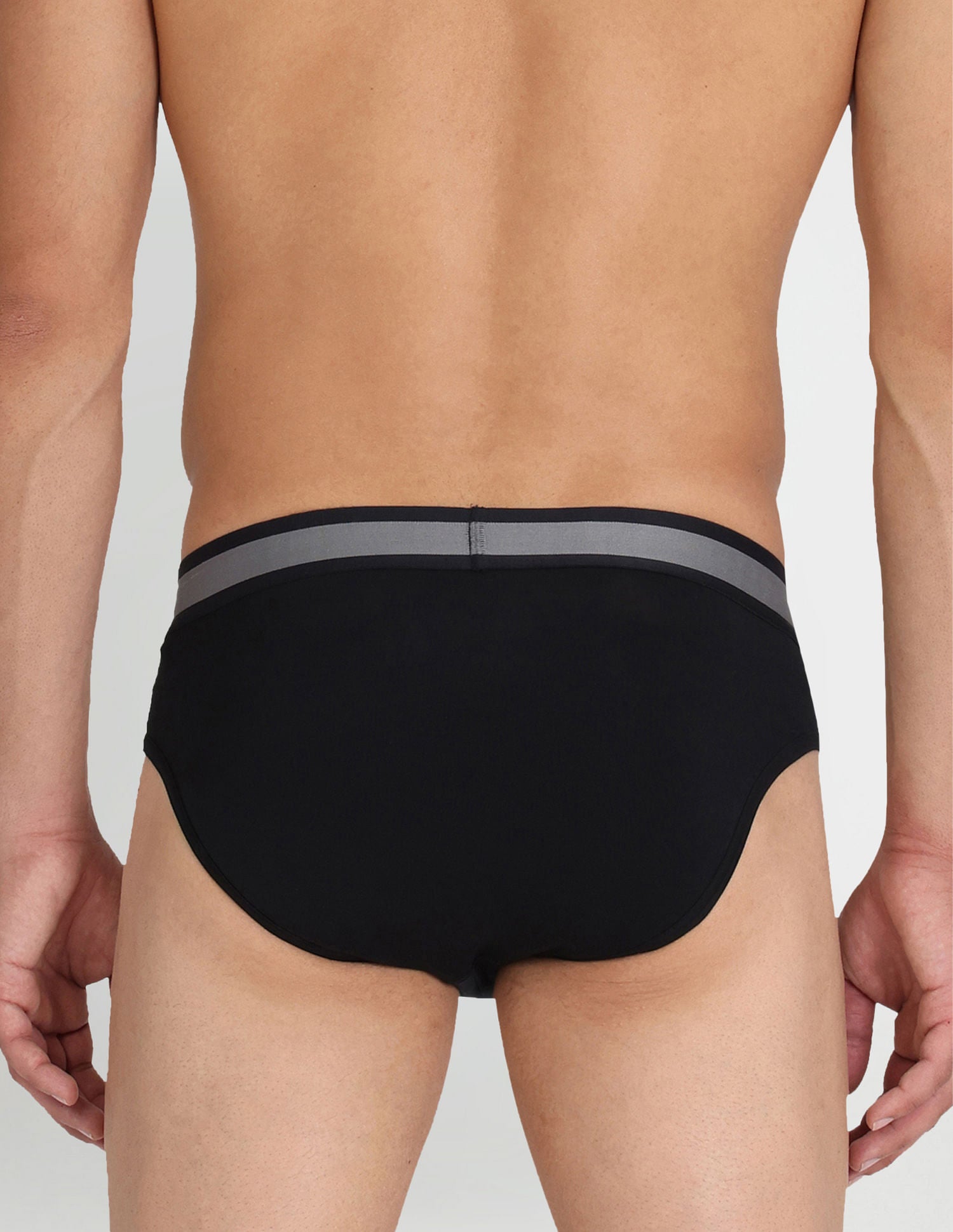 Solid Supima Cotton Spandex I615 Briefs - Pack Of 1 Black - U.S. POLO ASSN. | Large