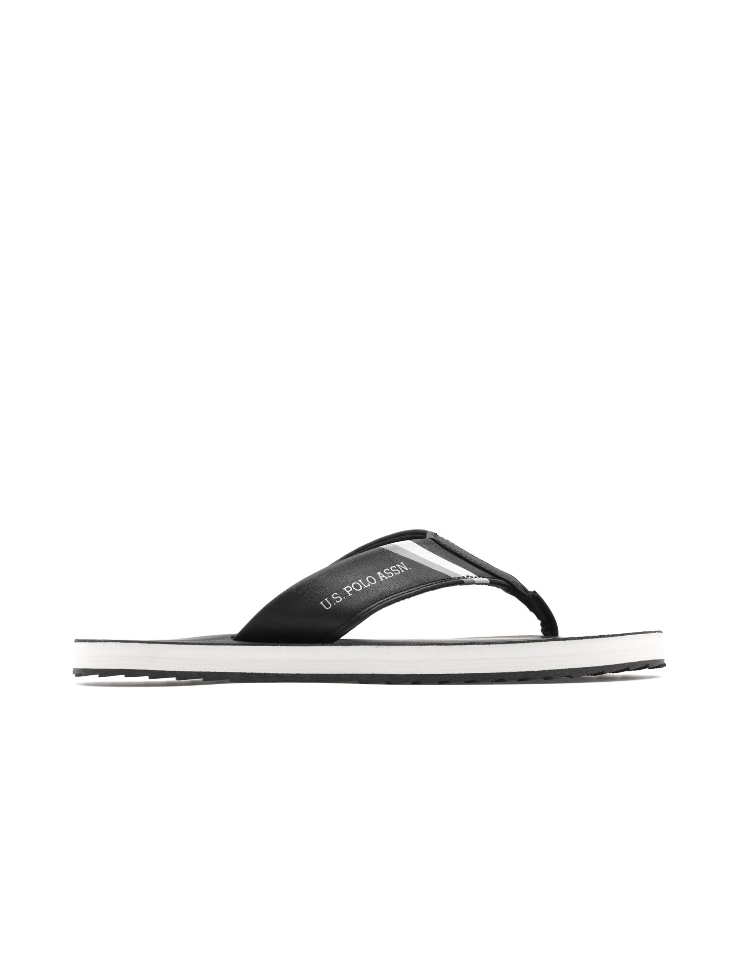 Men Patt 3 Slippers Black - U.S. POLO ASSN. | Large