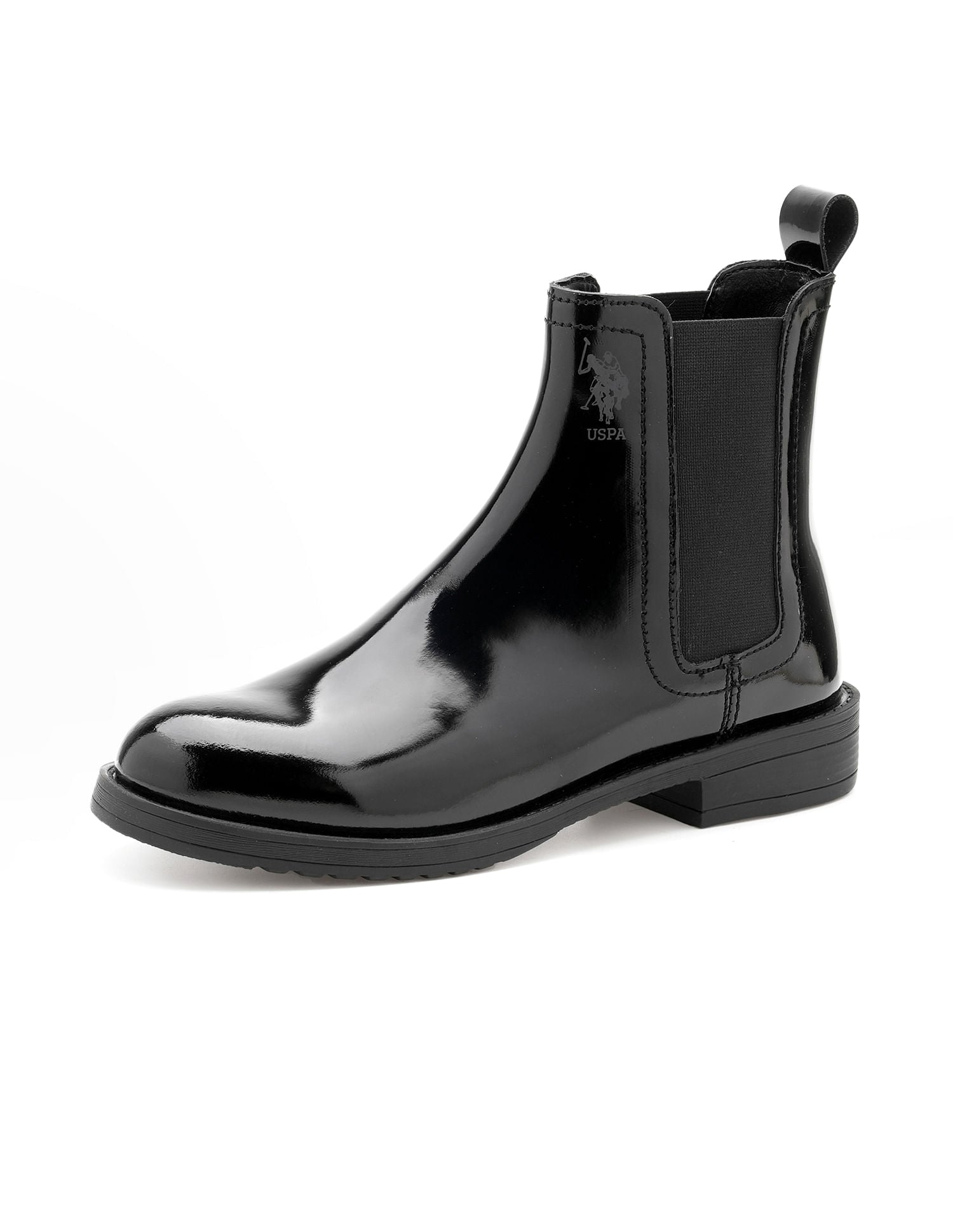 Women Antonella Leather Chelsea Boots Black - U.S. Polo Assn. India | Large