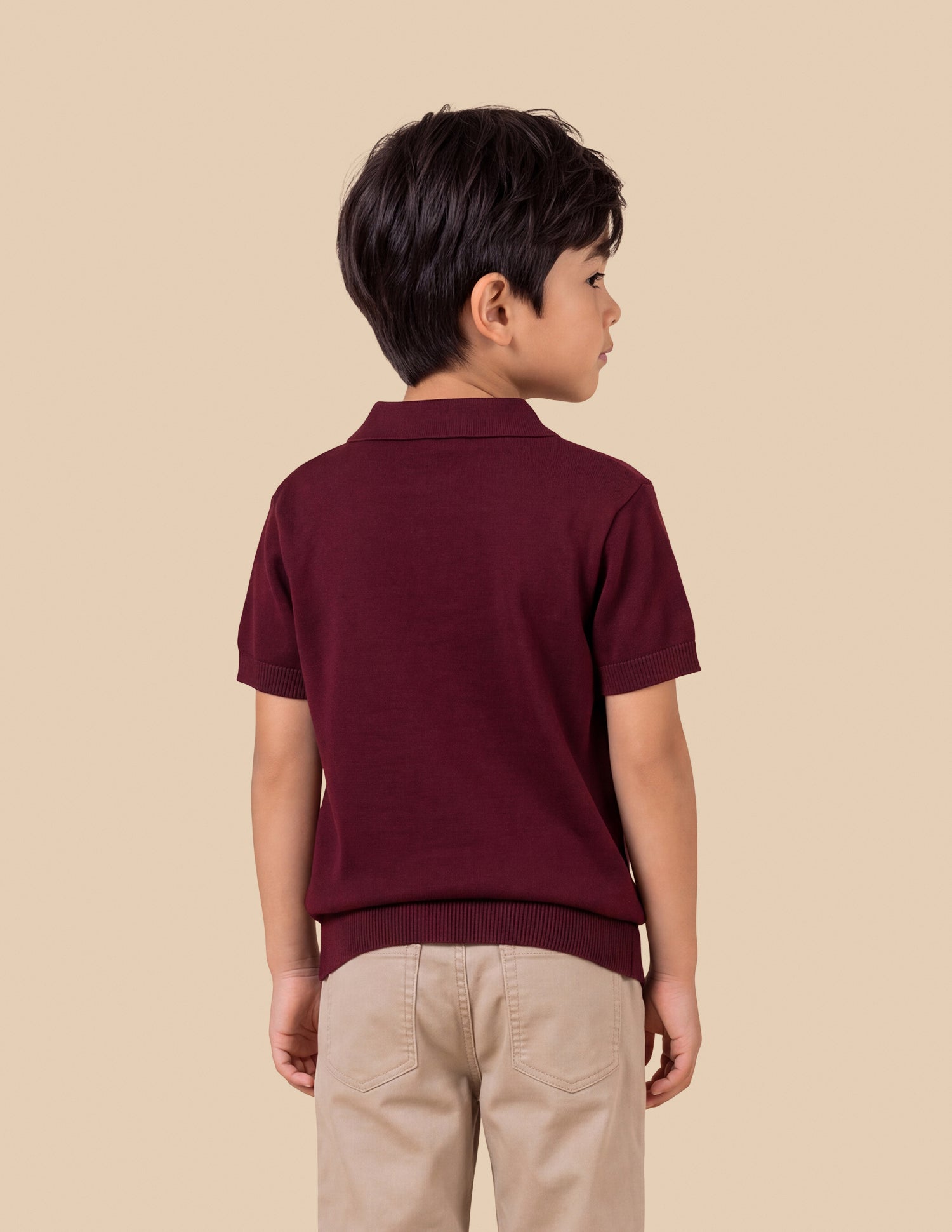 Graphic Brand Printed Regular Fit Polo Shirt Maroon - U.S. Polo Assn. India | Large