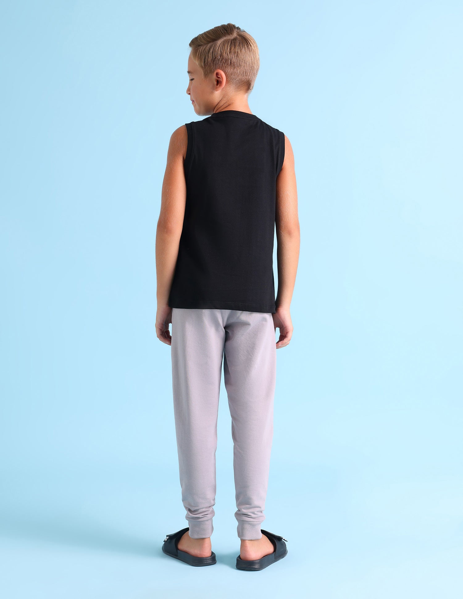 Brand Print Cotton IKEB Lounge T-Shirt - Pack Of 1 Black - U.S. POLO ASSN. | Large