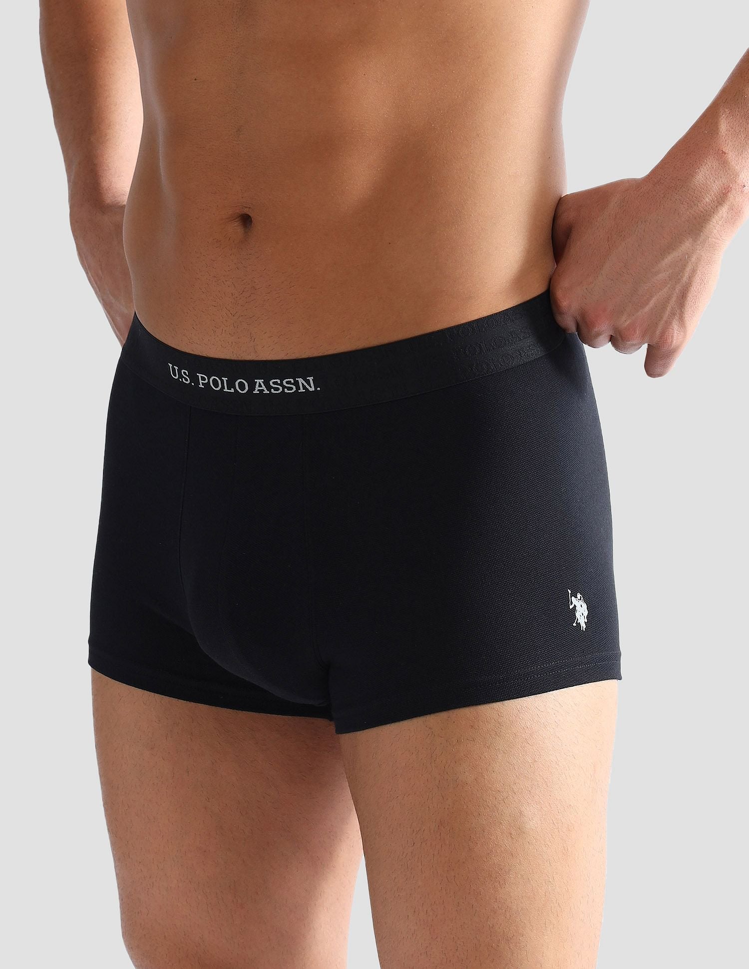 Anti Microbial Lightweight & Stretchable Short Trunk - ET006-002-PL Black - U.S. POLO ASSN. | Large