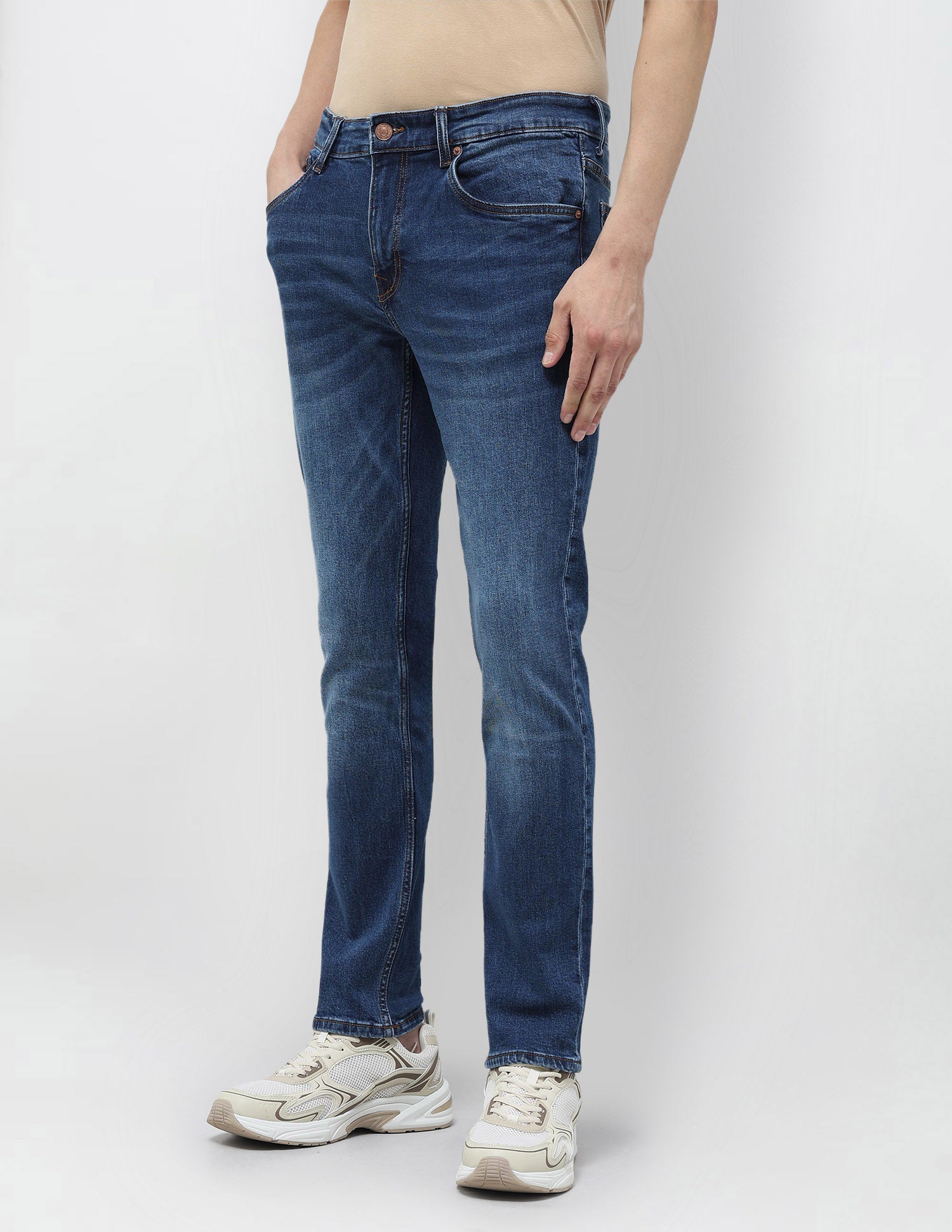 Brandon Slim-Tapered Fit Blue Jeans Light Indigo - U.S. POLO ASSN. | Large