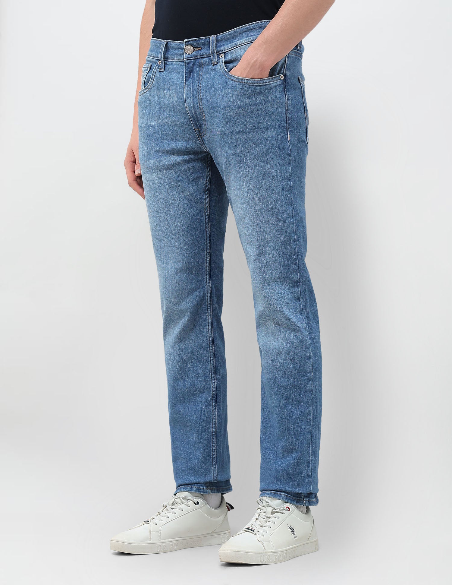 Connor Bootcut Fit Blue Jeans Blue - U.S. POLO ASSN. | Large