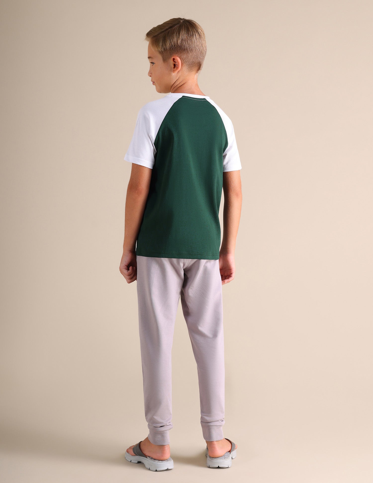 Raglan Sleeve LKE01 Lounge T-Shirt - Pack Of 1 White and Green - U.S. POLO ASSN. | Large