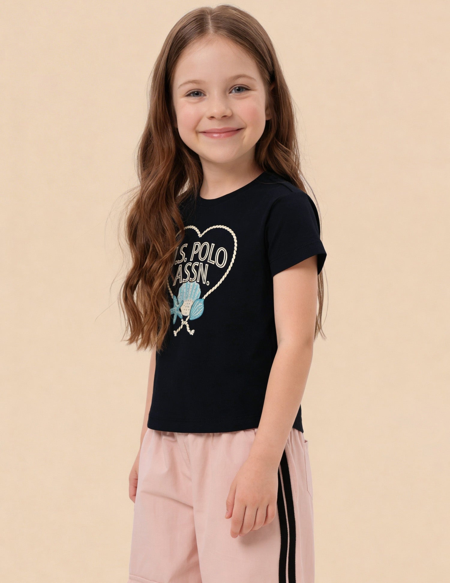 Graphic Brand Printed Pattern Regular Fit Top Navy - U.S. Polo Assn. India | Large