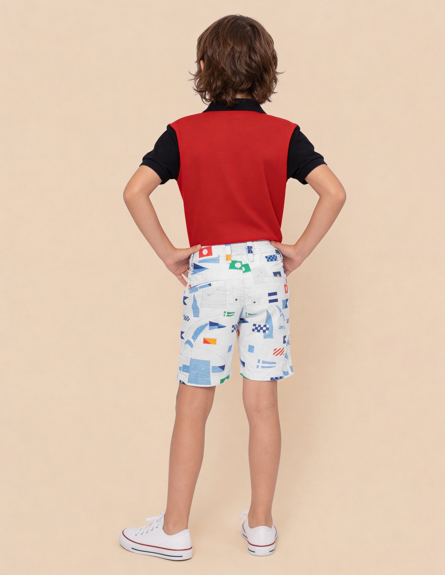 Graphic Printed Relaxed Fit Shorts Blue - U.S. Polo Assn. India | Large