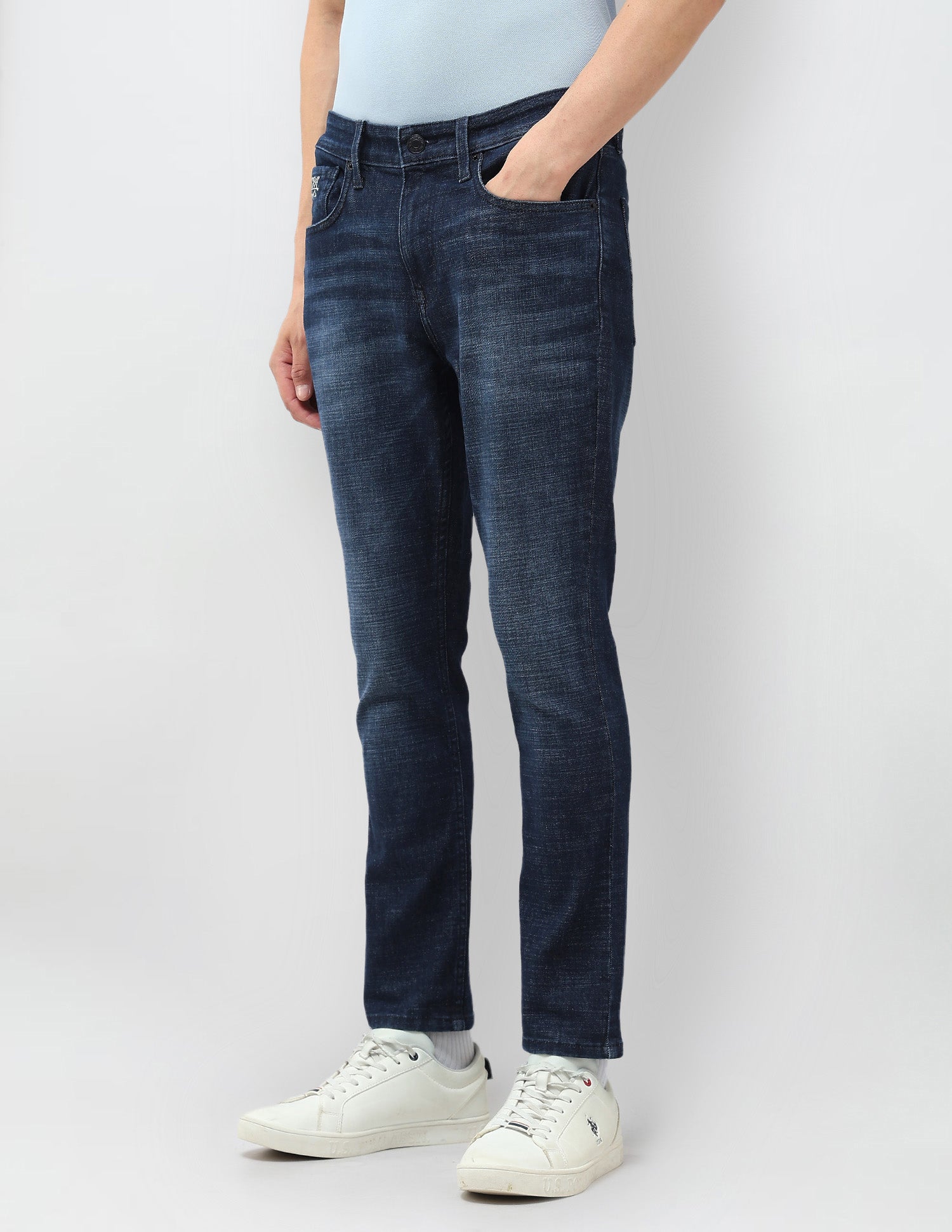 Henry Tapered Fit Blue Jeans Dark Blue - U.S. Polo Assn. India | Large