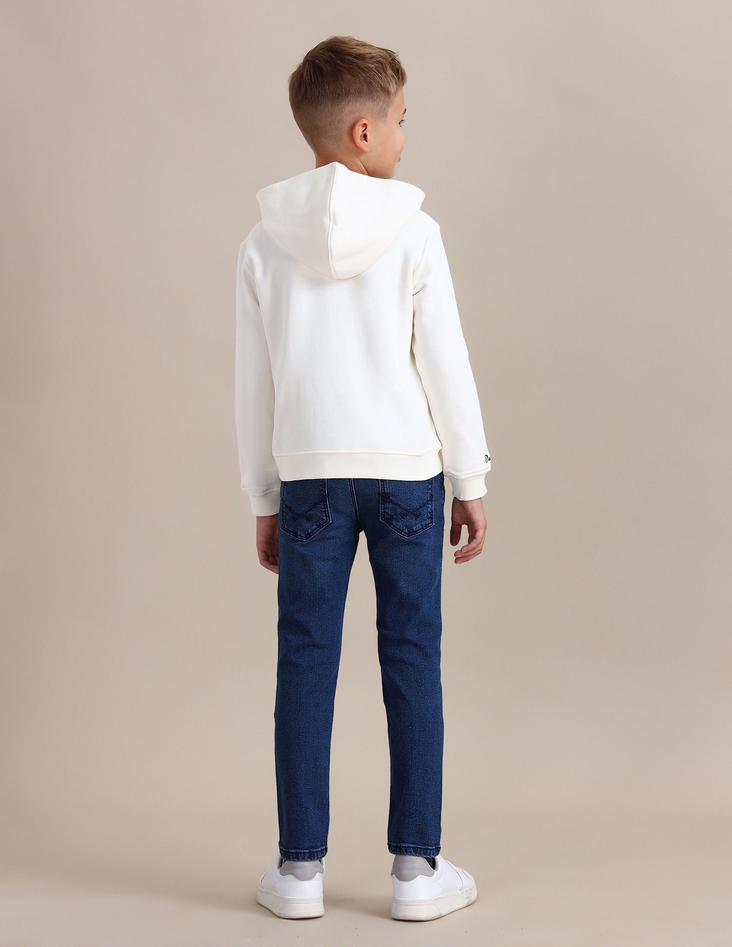 Brand Printed Regular Fit Sweatshirt Ivory - U.S. POLO ASSN. | Large