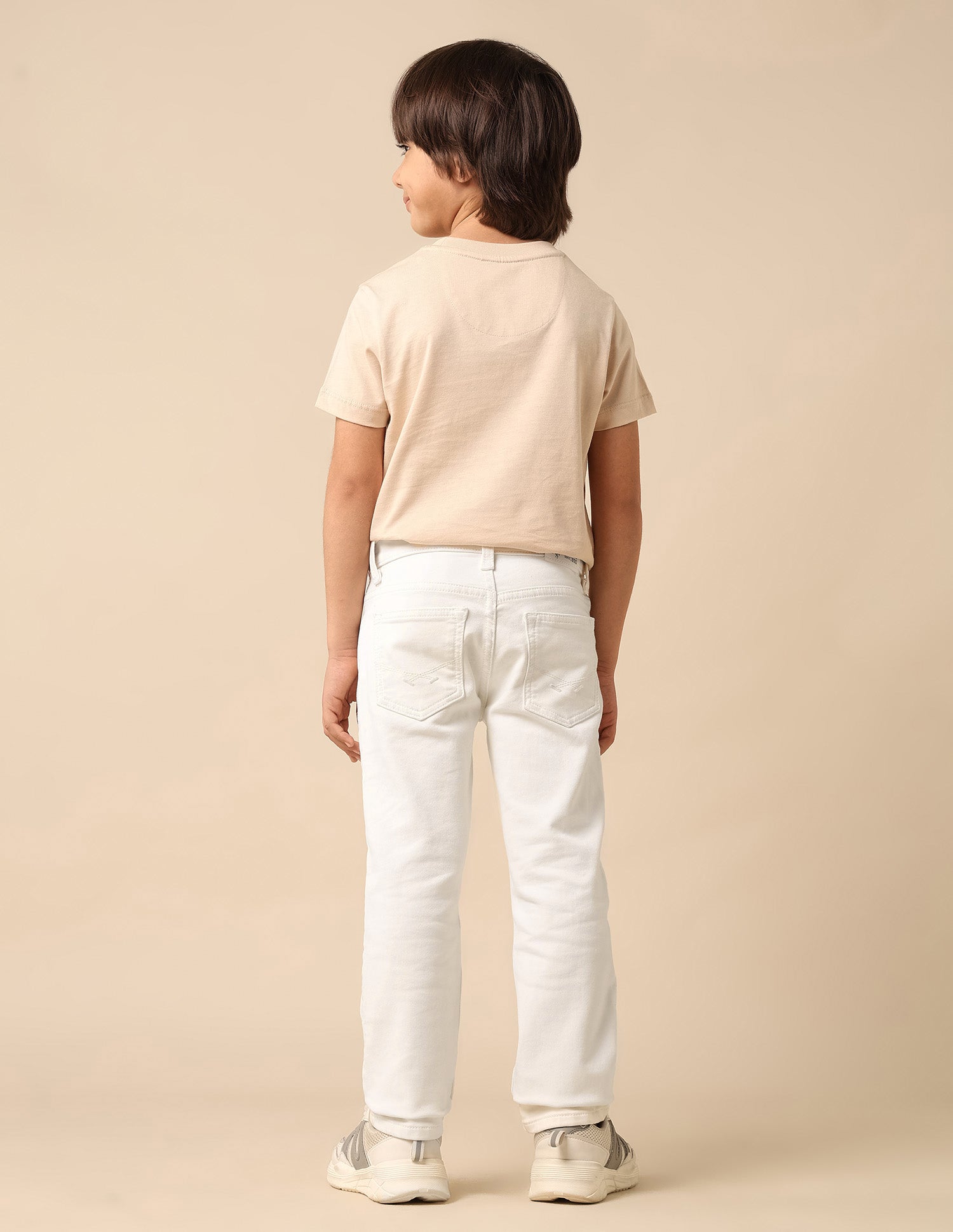 Boys Mid Rise Relaxed Fit Jeans White - U.S. POLO ASSN. | Large