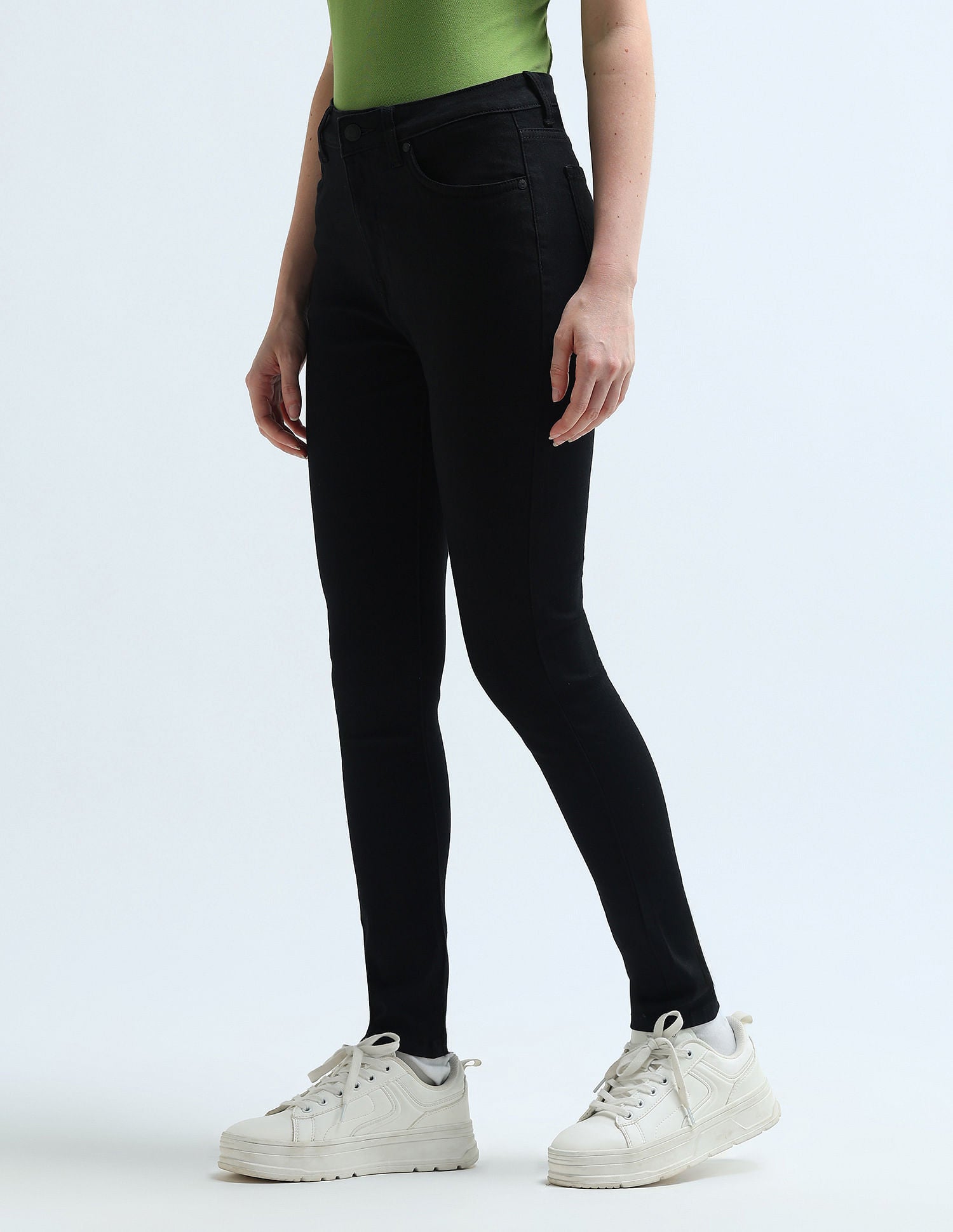 High Rise Super Skinny Fit Jeans Black - U.S. POLO ASSN. | Large