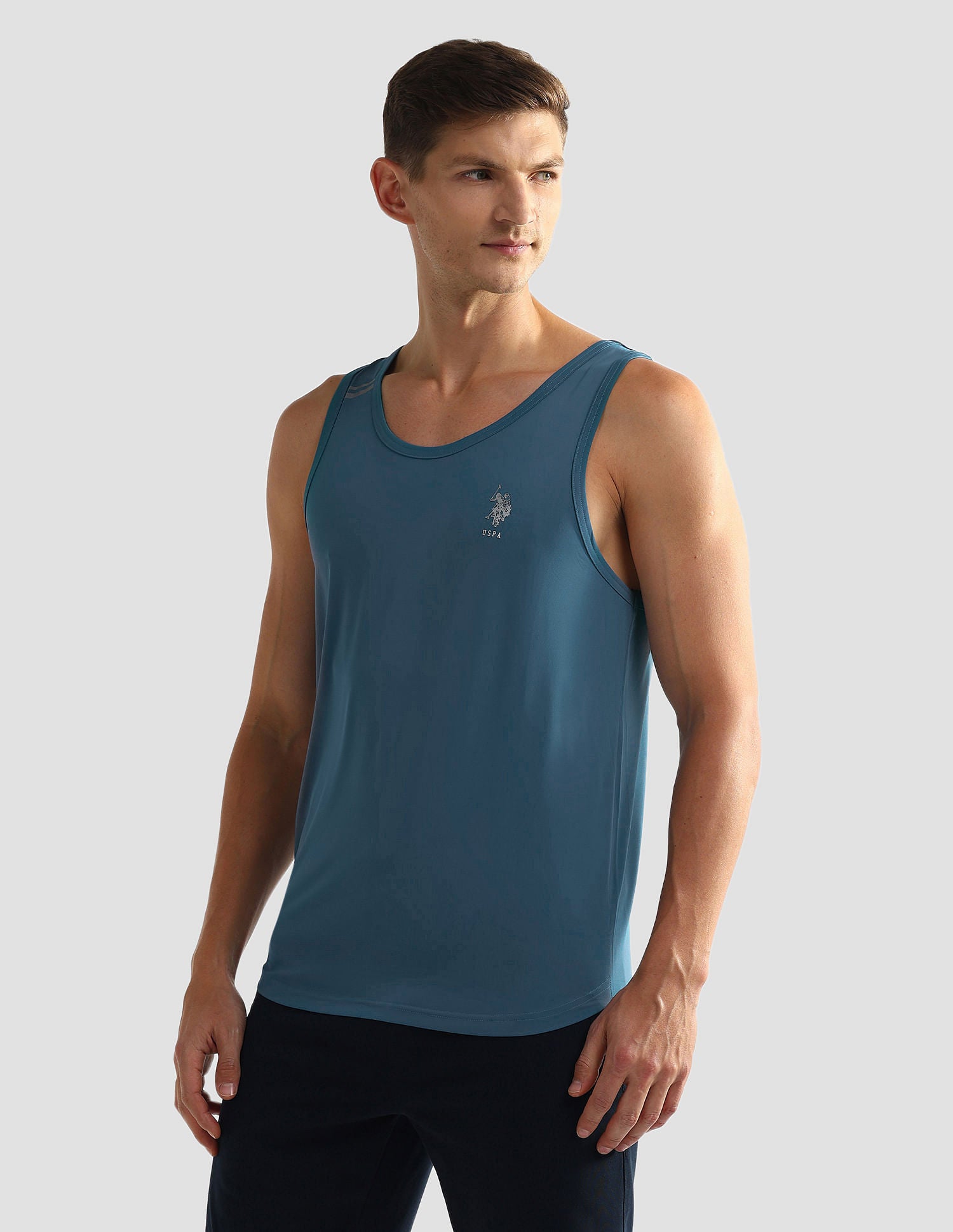 Solid OEV04 Vest - Pack Of 1 Dusty Blue - U.S. POLO ASSN. | Large