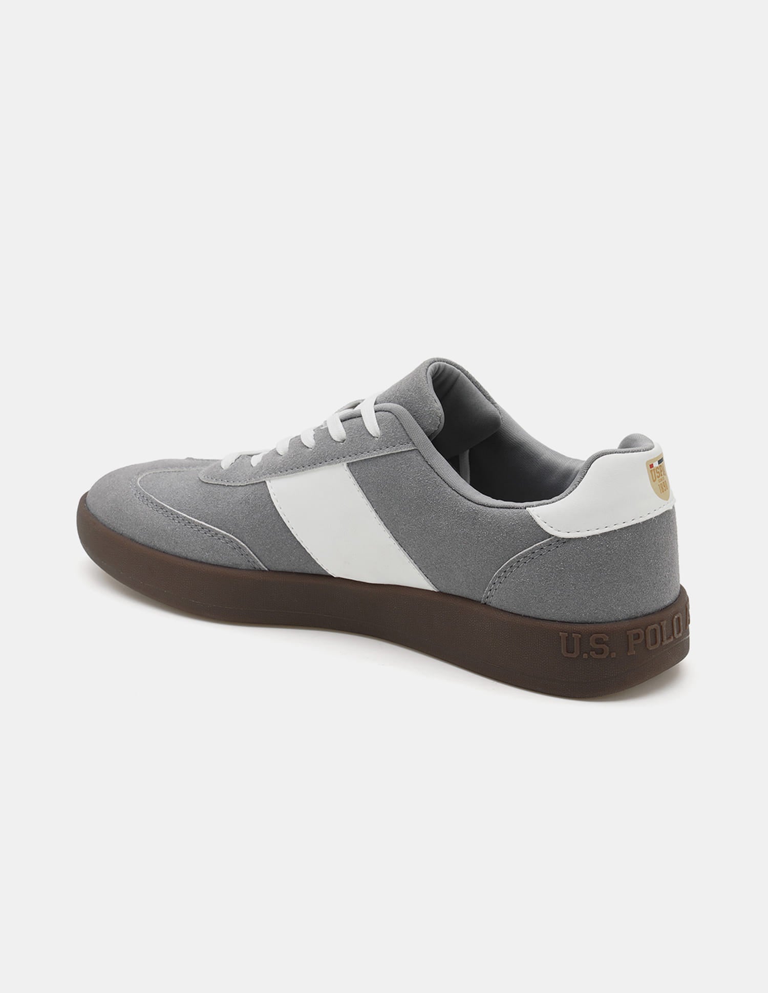 Men Skylar Colour Blocked Sneakers Grey - U.S. Polo Assn. India | Large