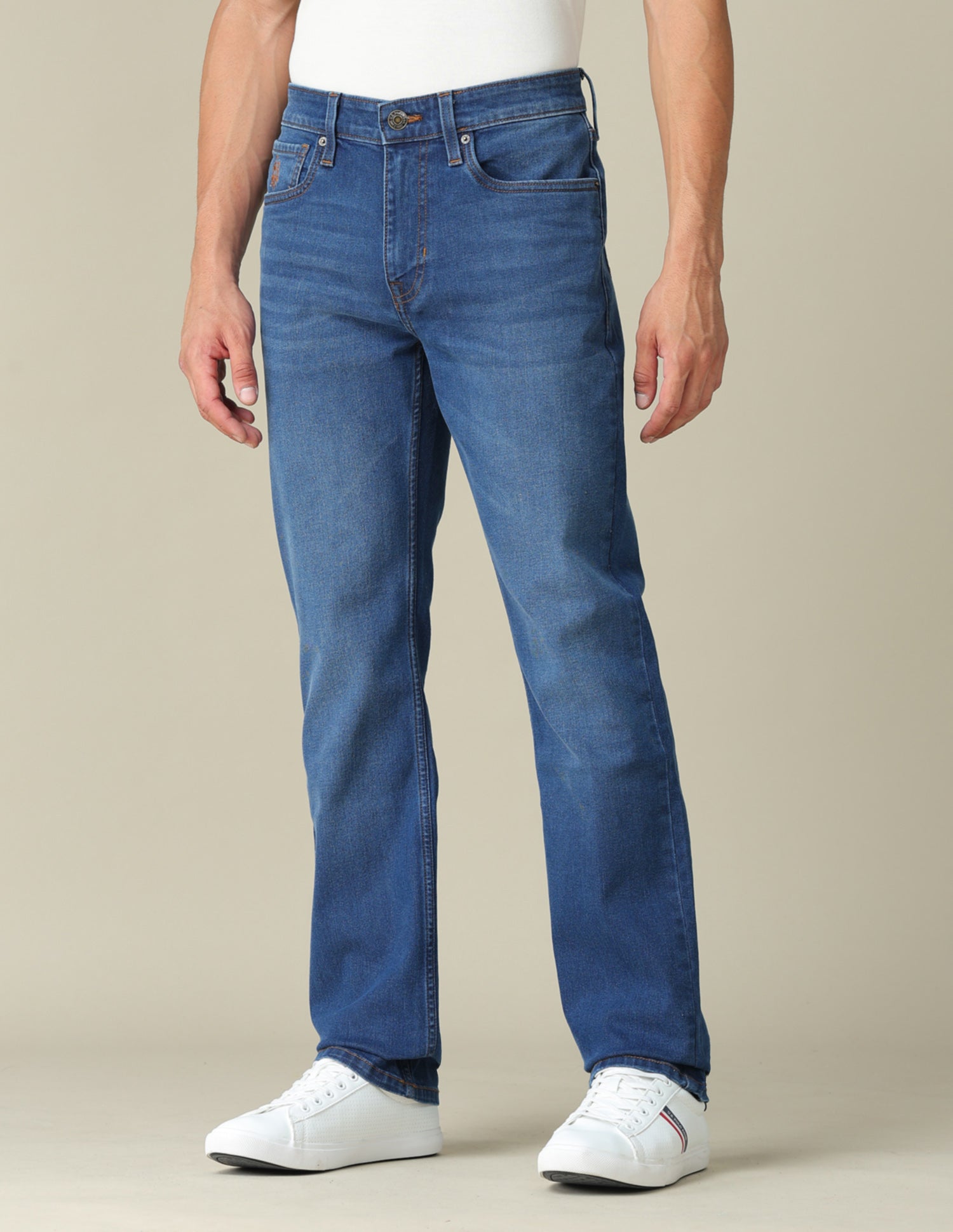 Harold Slim Straight Fit Blue Jeans Indigo - U.S. POLO ASSN. | Large