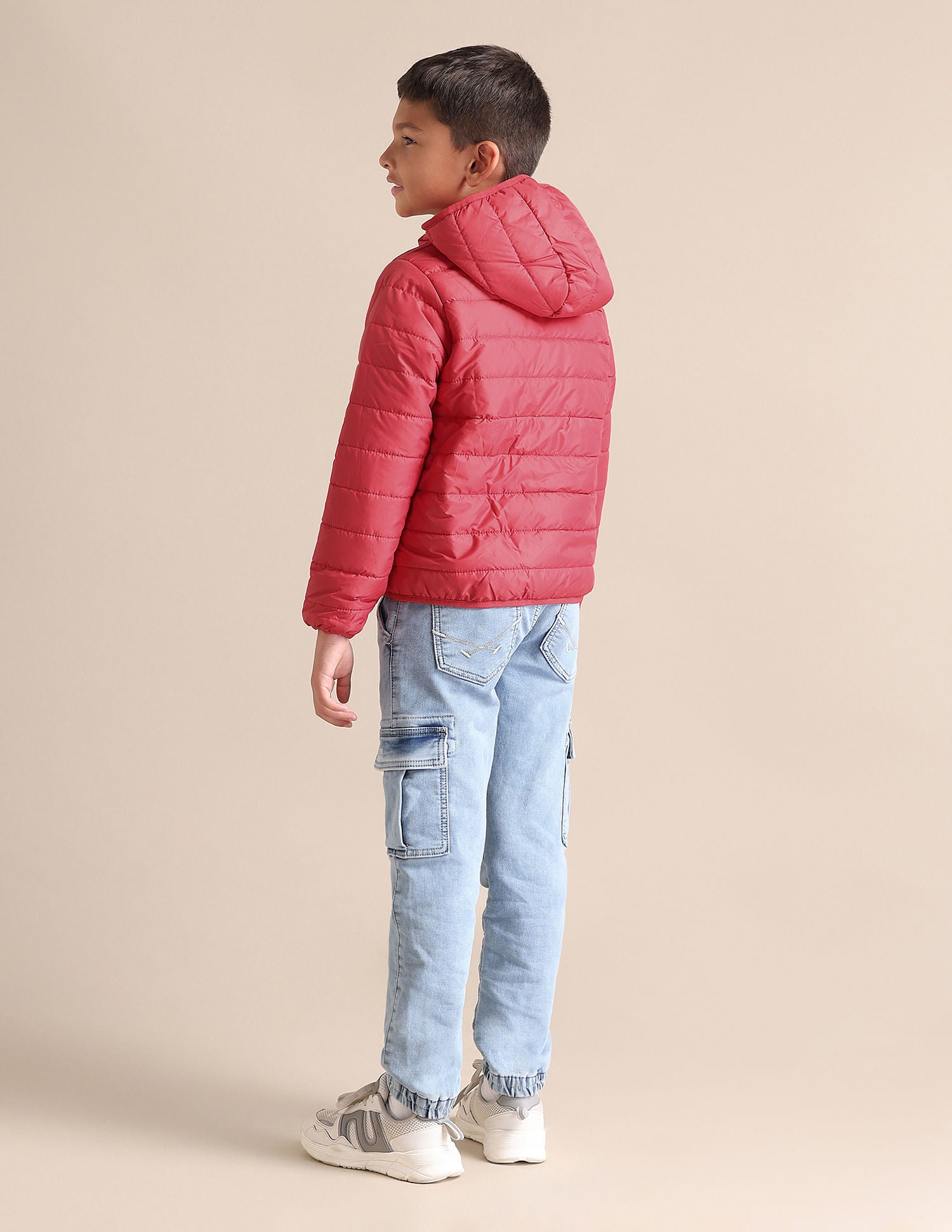 Boys Solid Hooded Jacket Medium Red - U.S. POLO ASSN. | Large