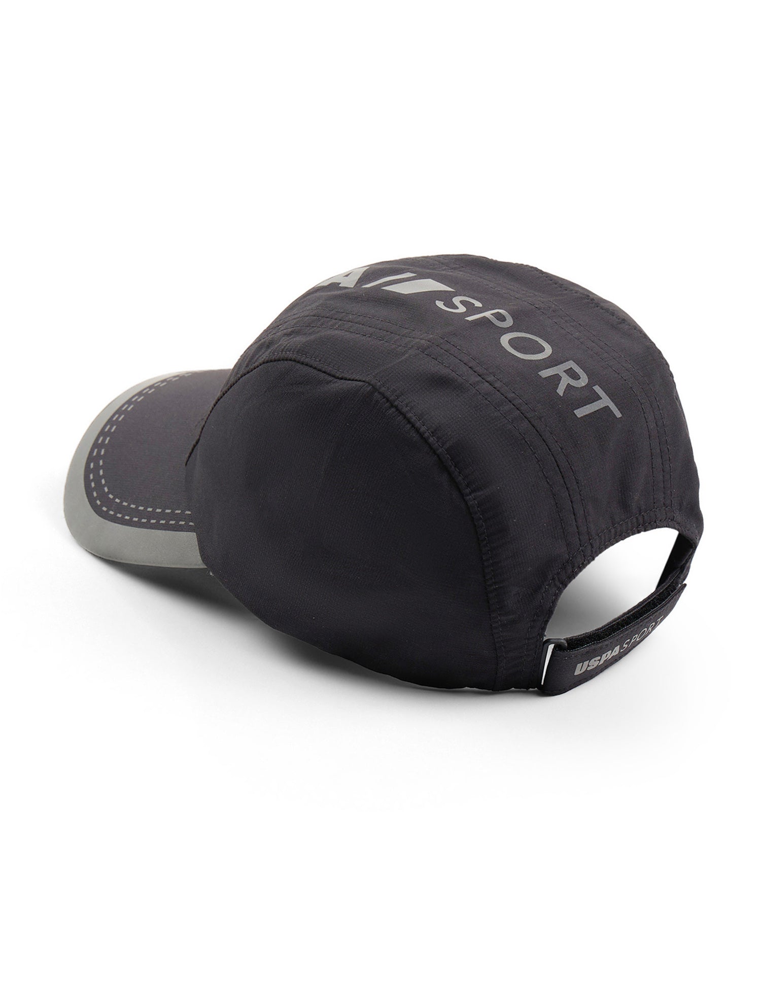 Brand Printed Sports Cap Black - U.S. Polo Assn. India | Large
