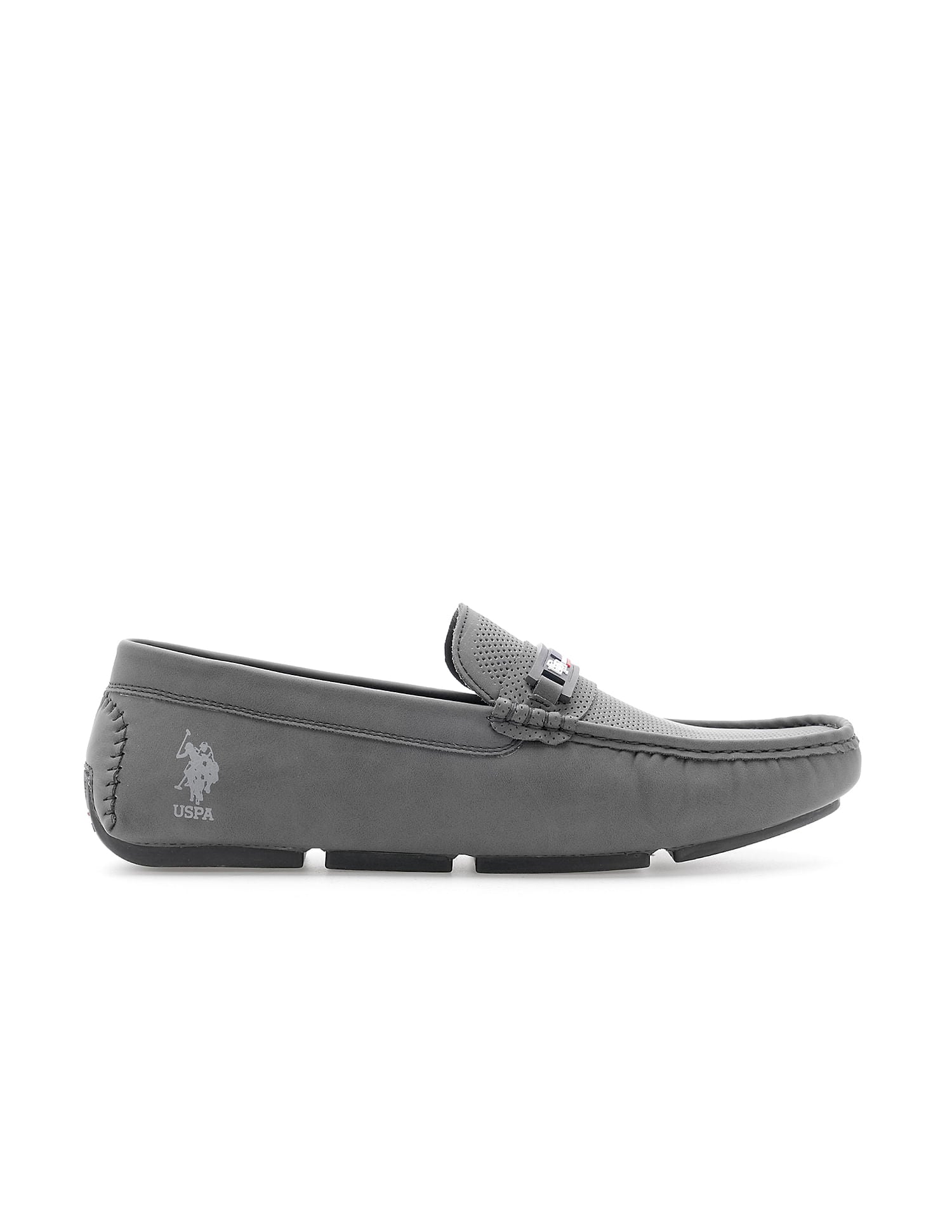 Men Solid Barnes 3.0 Slip On Shoes Black - U.S. Polo Assn. India | Large