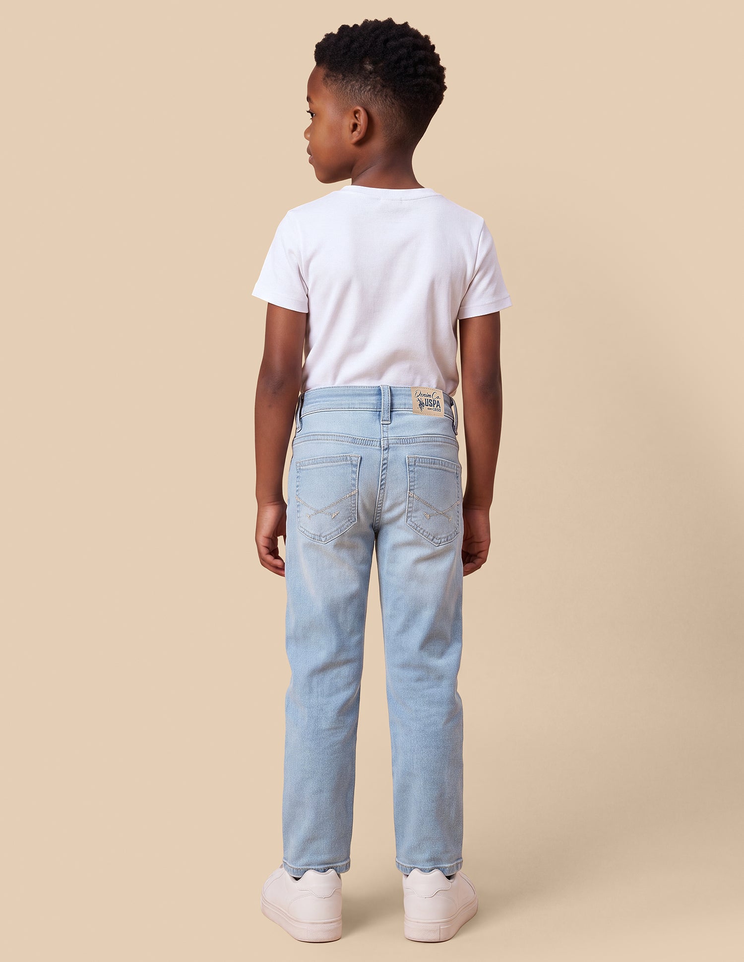 Relaxed Fit Blue Jeans Light Blue - U.S. Polo Assn. India | Large