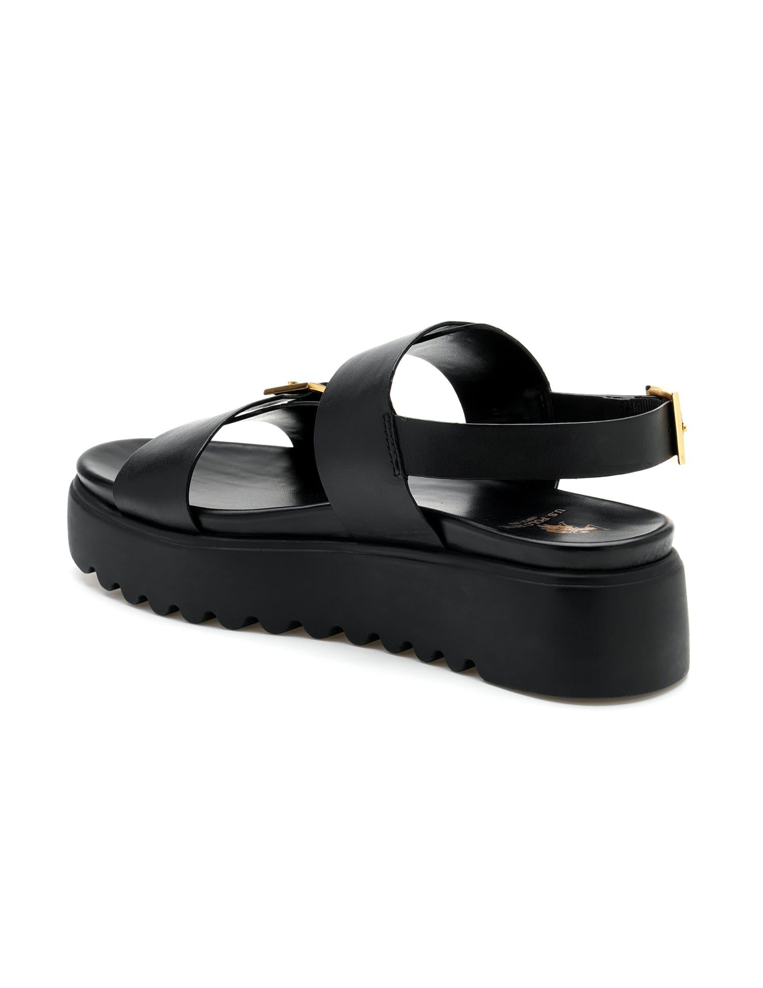 Men Maisie Open Toe Sandals Black - U.S. Polo Assn. India | Large