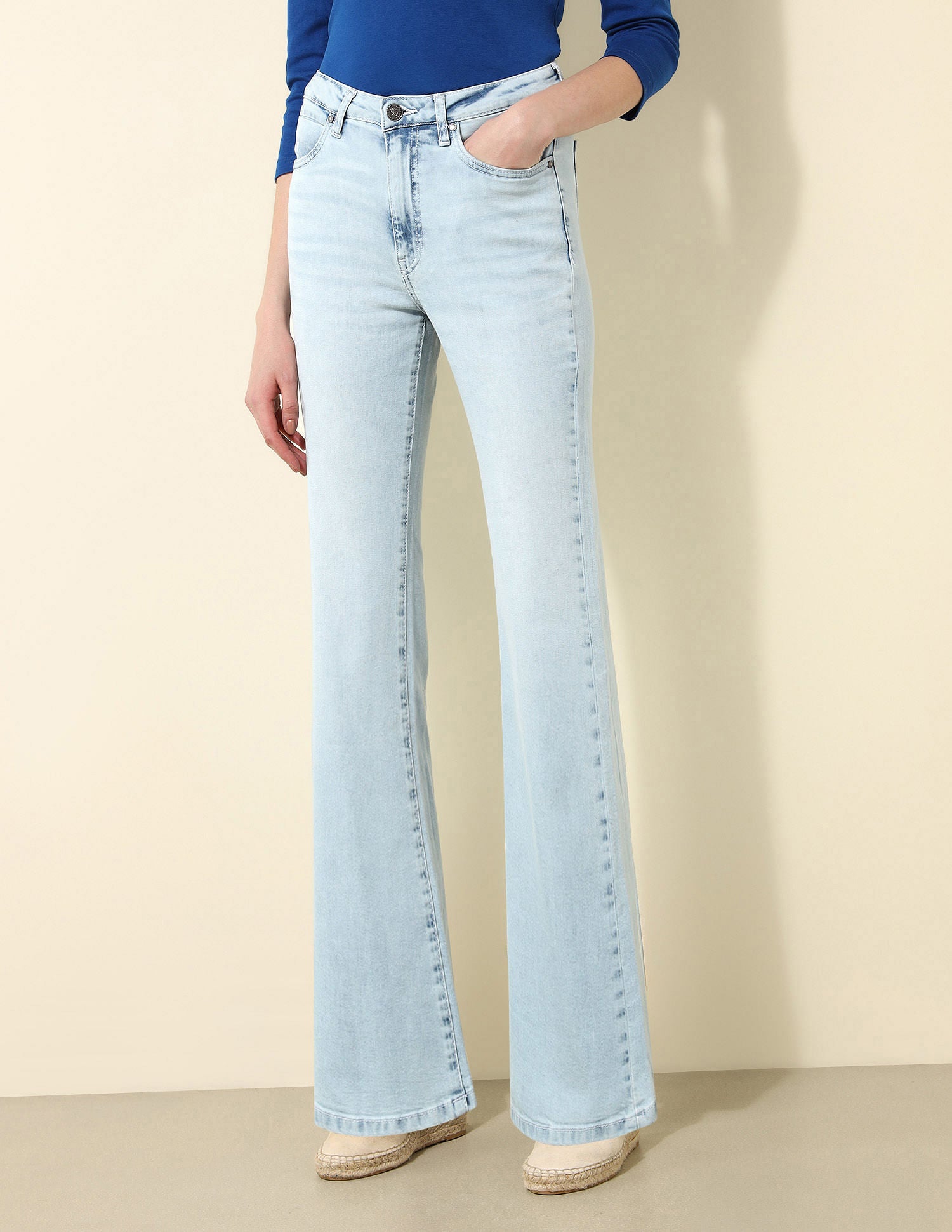 High Rise Bootcut Jeans Blue - U.S. Polo Assn. India | Large