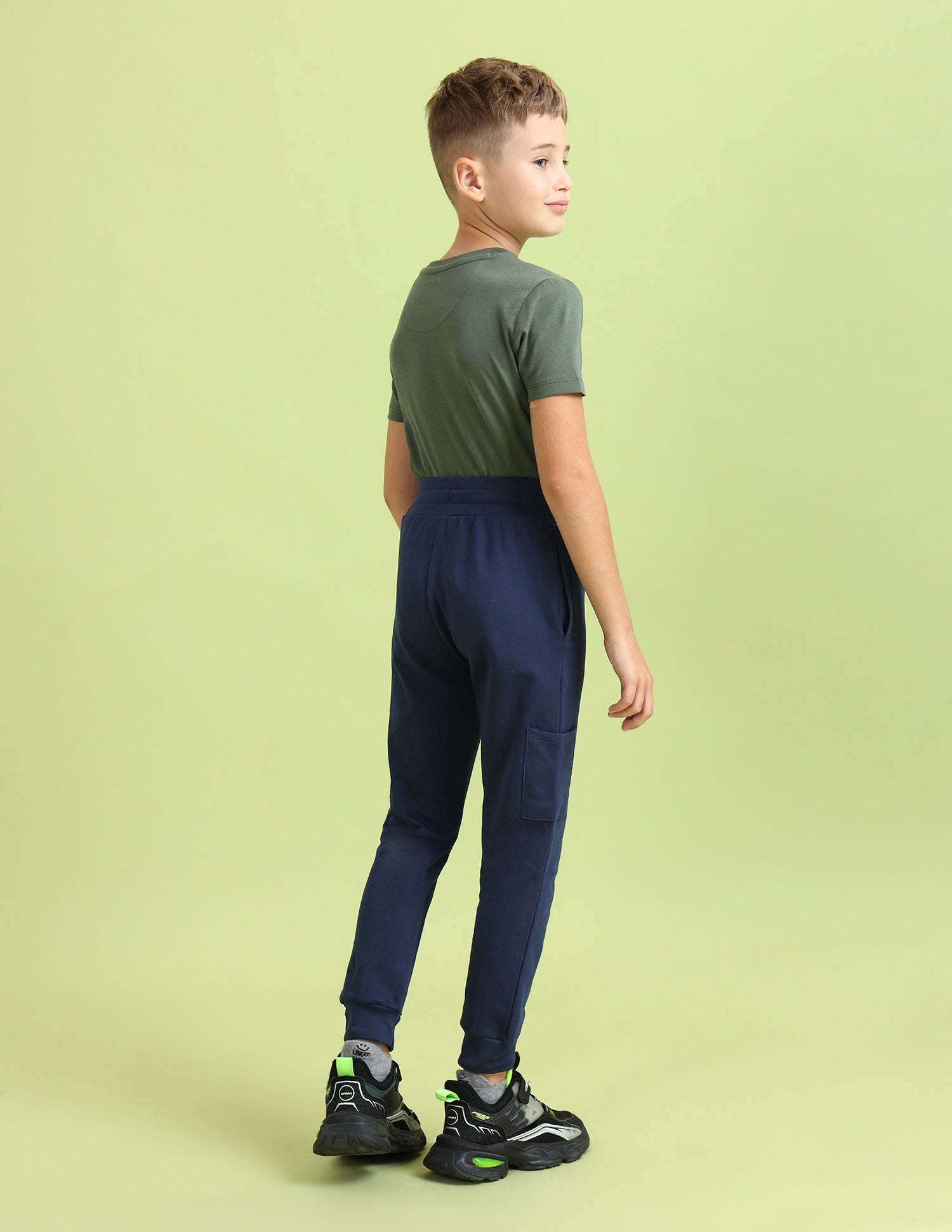 Boys Solid Regular Fit Joggers Dark Blue - U.S. POLO ASSN. | Large