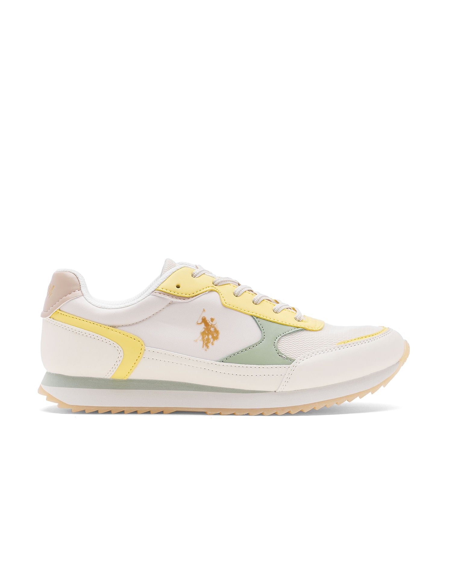 Women Colour Block Alora Sneakers Yellow - U.S. POLO ASSN. | Large