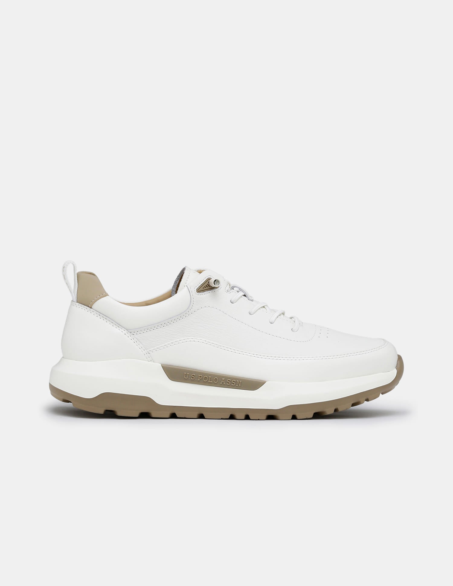 Round Toe Lace Ups Ansel 2.0 Sneakers White - U.S. Polo Assn. India | Large