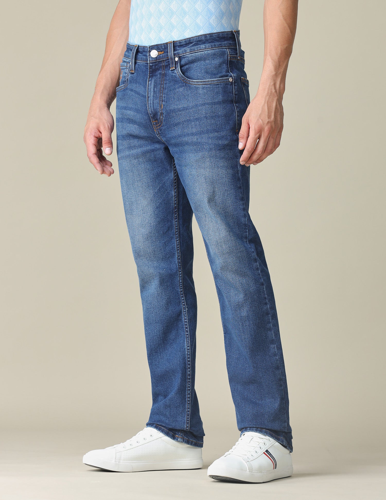 Harold Slim Straight Fit Blue Jeans Dark Indigo - U.S. POLO ASSN. | Large