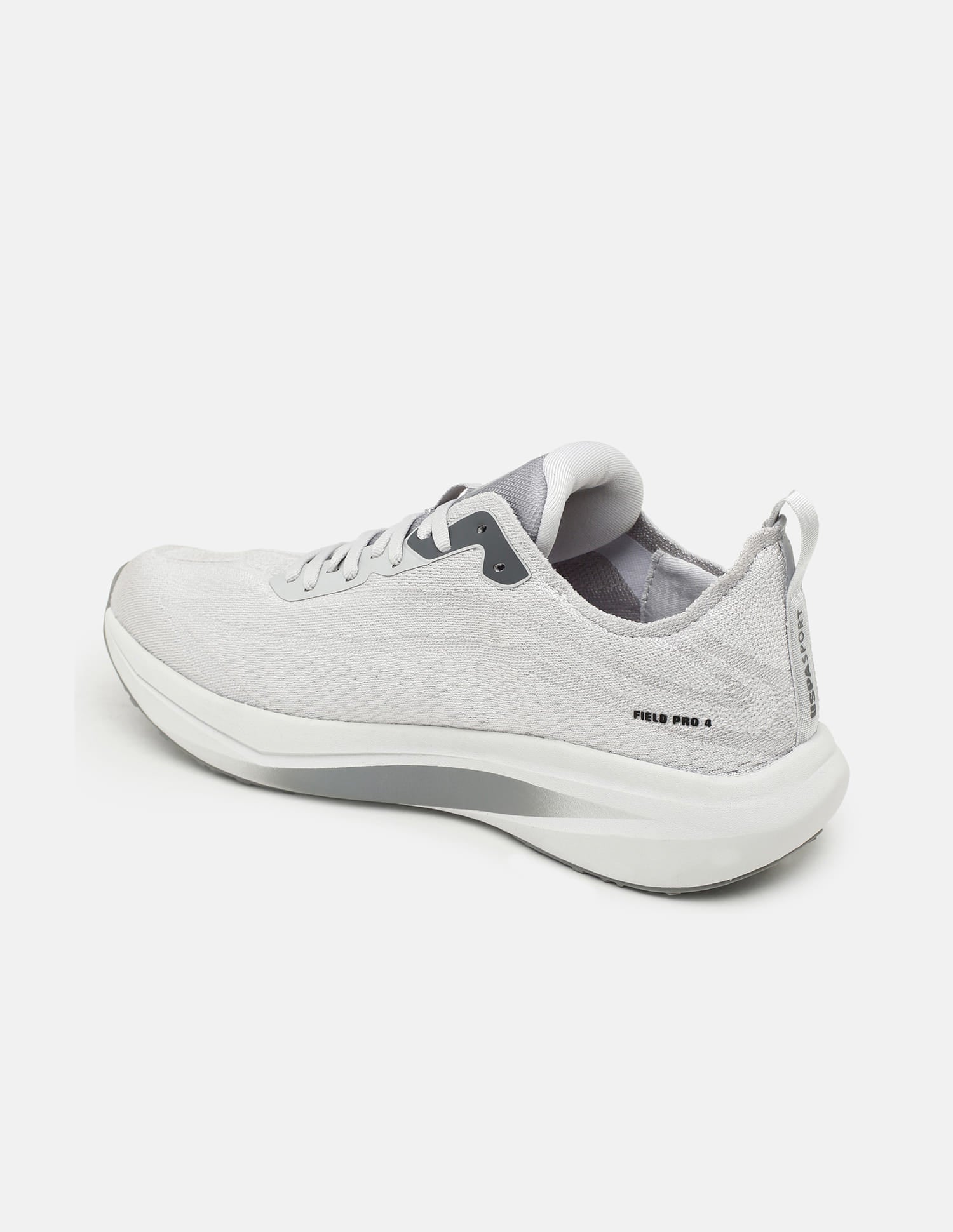 Round Toe Field Pro 4 Sneakers Grey - U.S. Polo Assn. India | Large