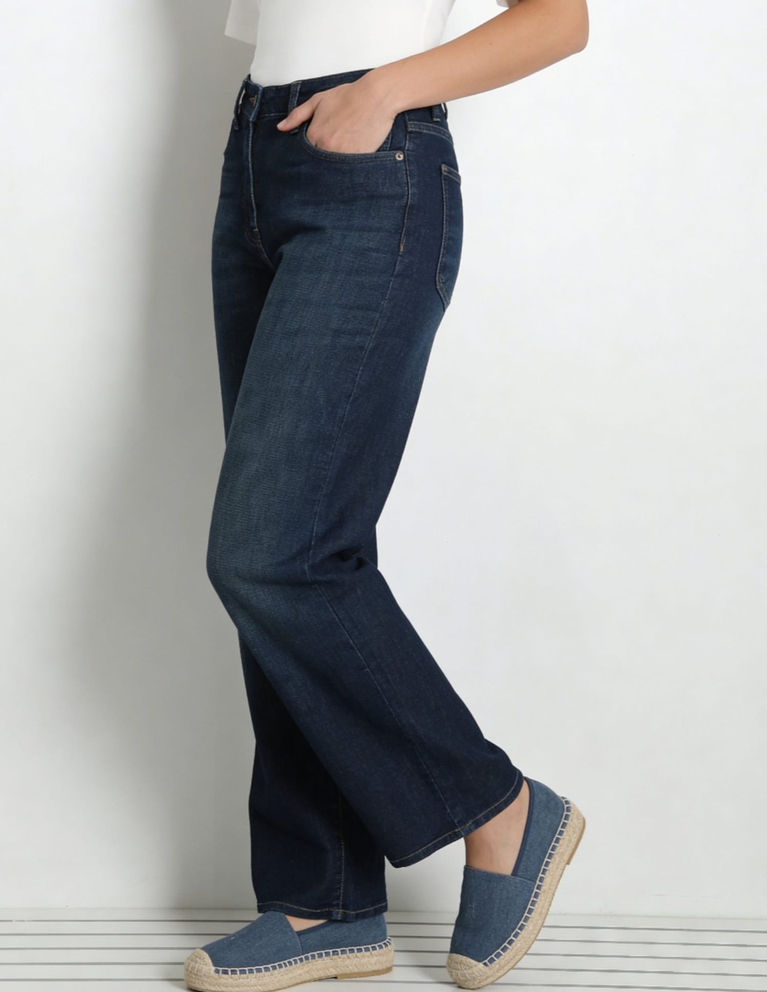 High Rise Straight Fit Jeans Blue - U.S. Polo Assn. India | Large