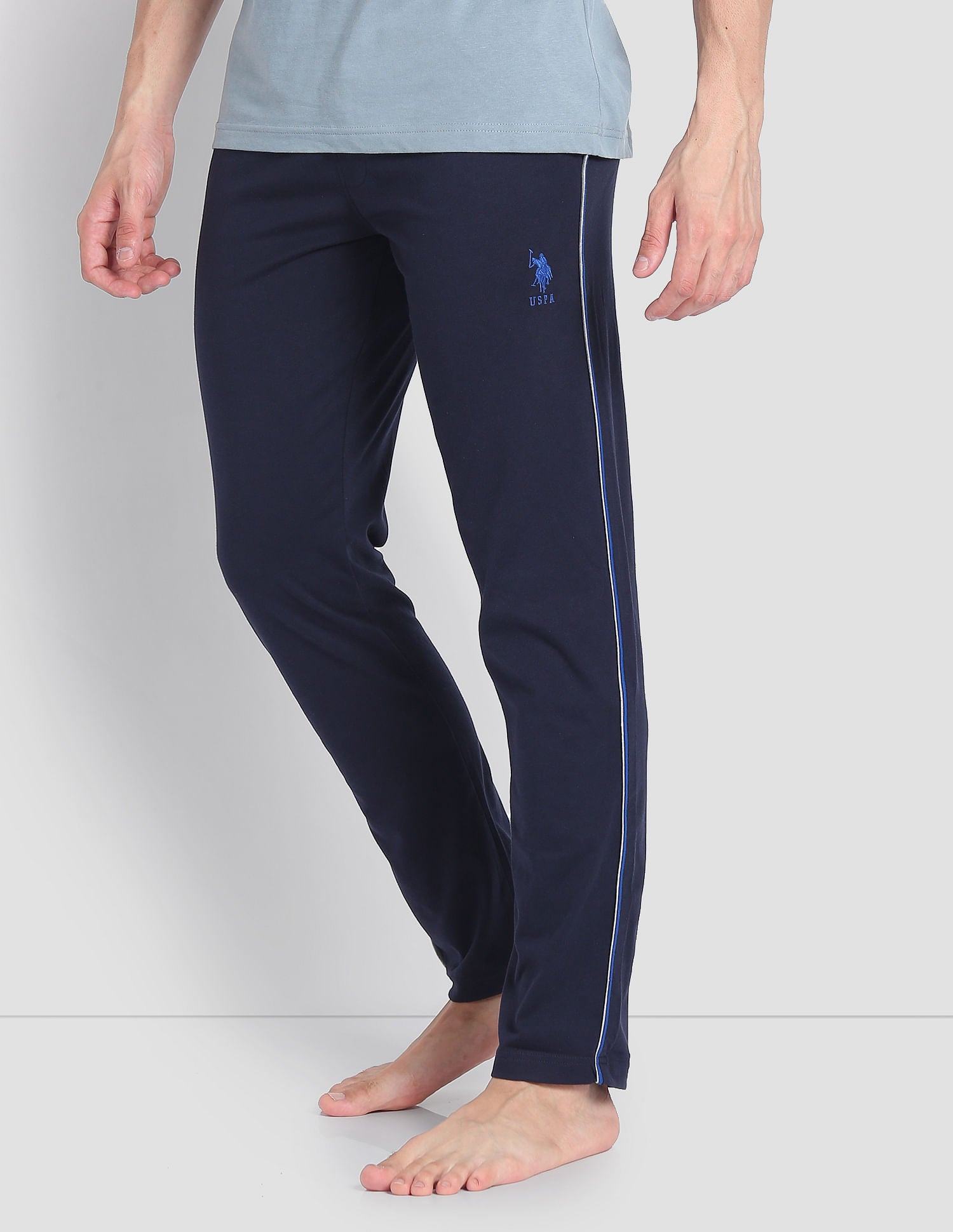 Solid LR001 Lounge Track Pants - Pack Of 1 Navy - U.S. POLO ASSN. | Large